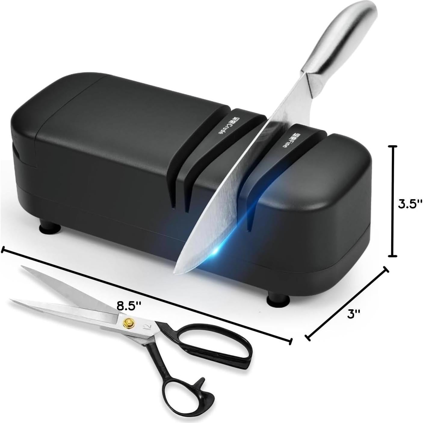 Afilador de Cuchillos Eléctrico RRTECHFORU 2 Etapas Negro