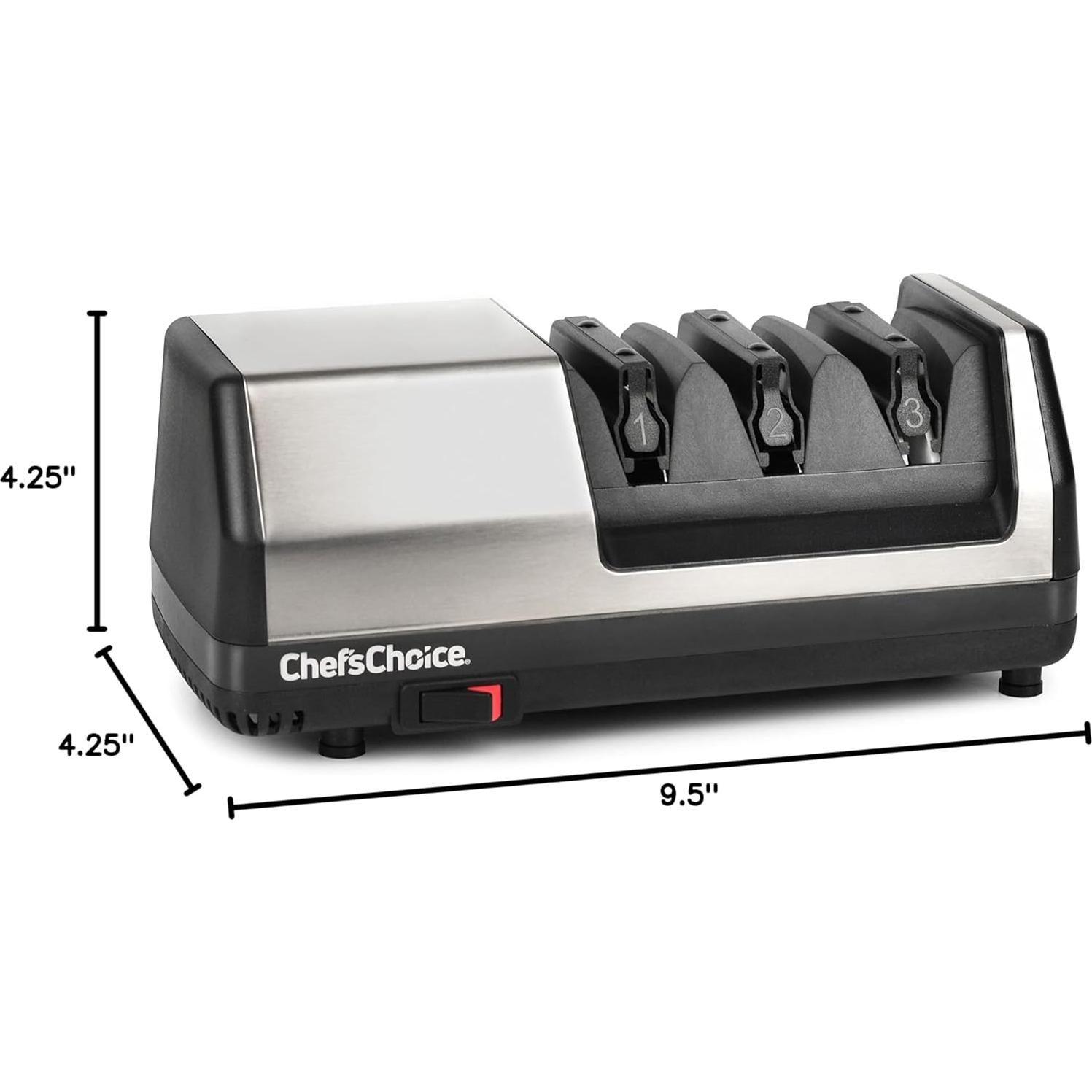 Afilador de cuchillos eléctrico Chef's Choice 151, acero inoxidable