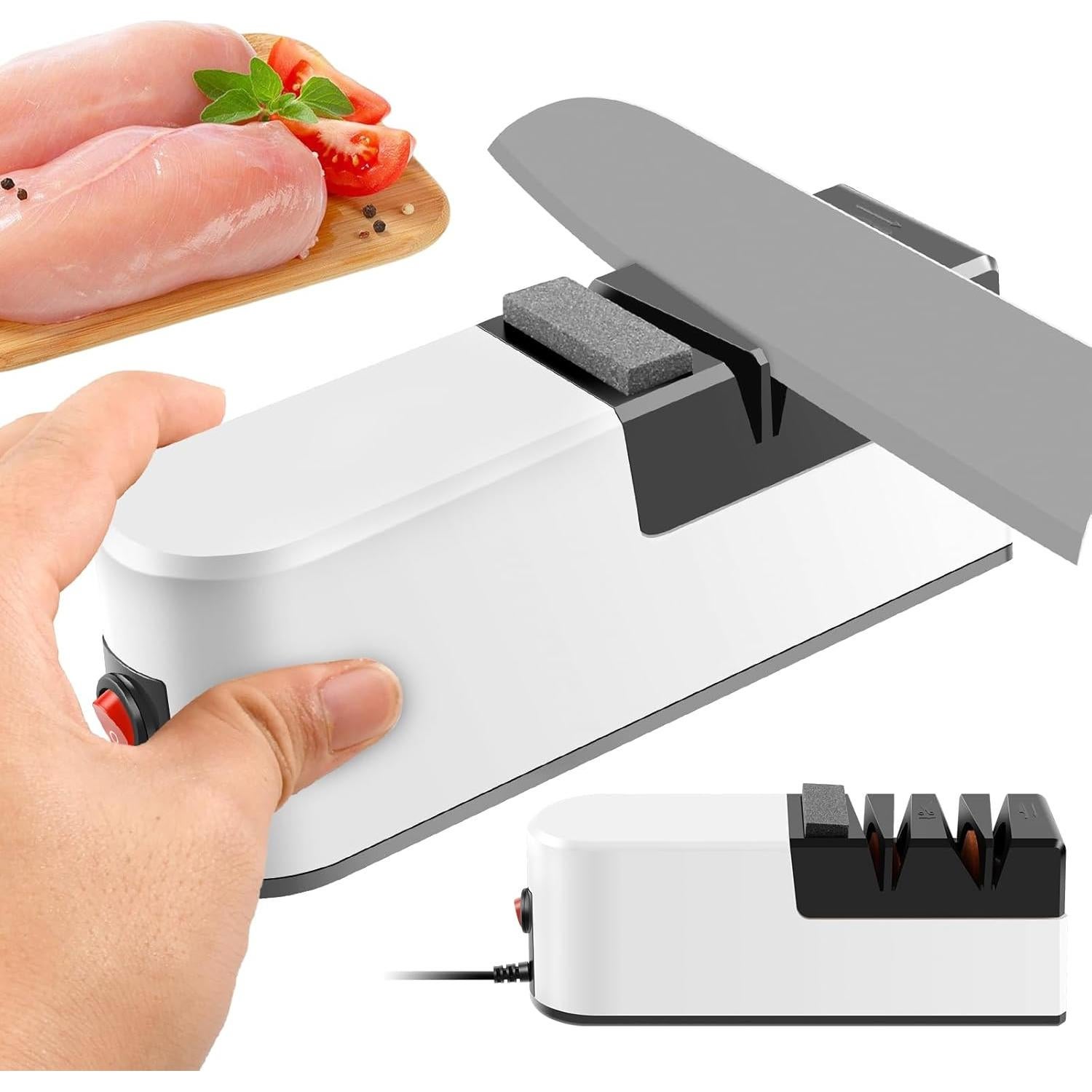 Afilador de cuchillos eléctrico Abizarch 3 velocidades 200x76mm