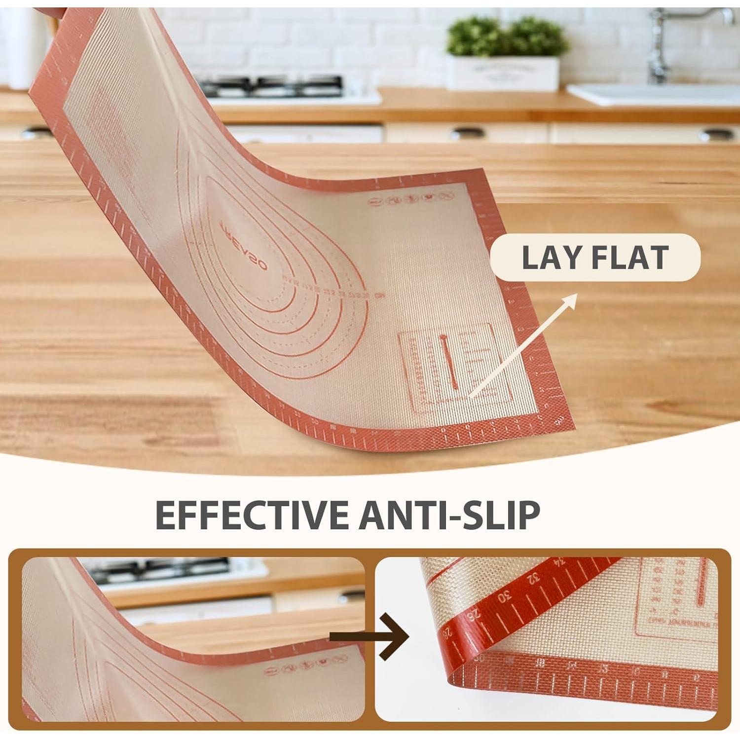 Alfombrilla de Hornear de Silicona Dwavele 61x40.6cm Antiadherente