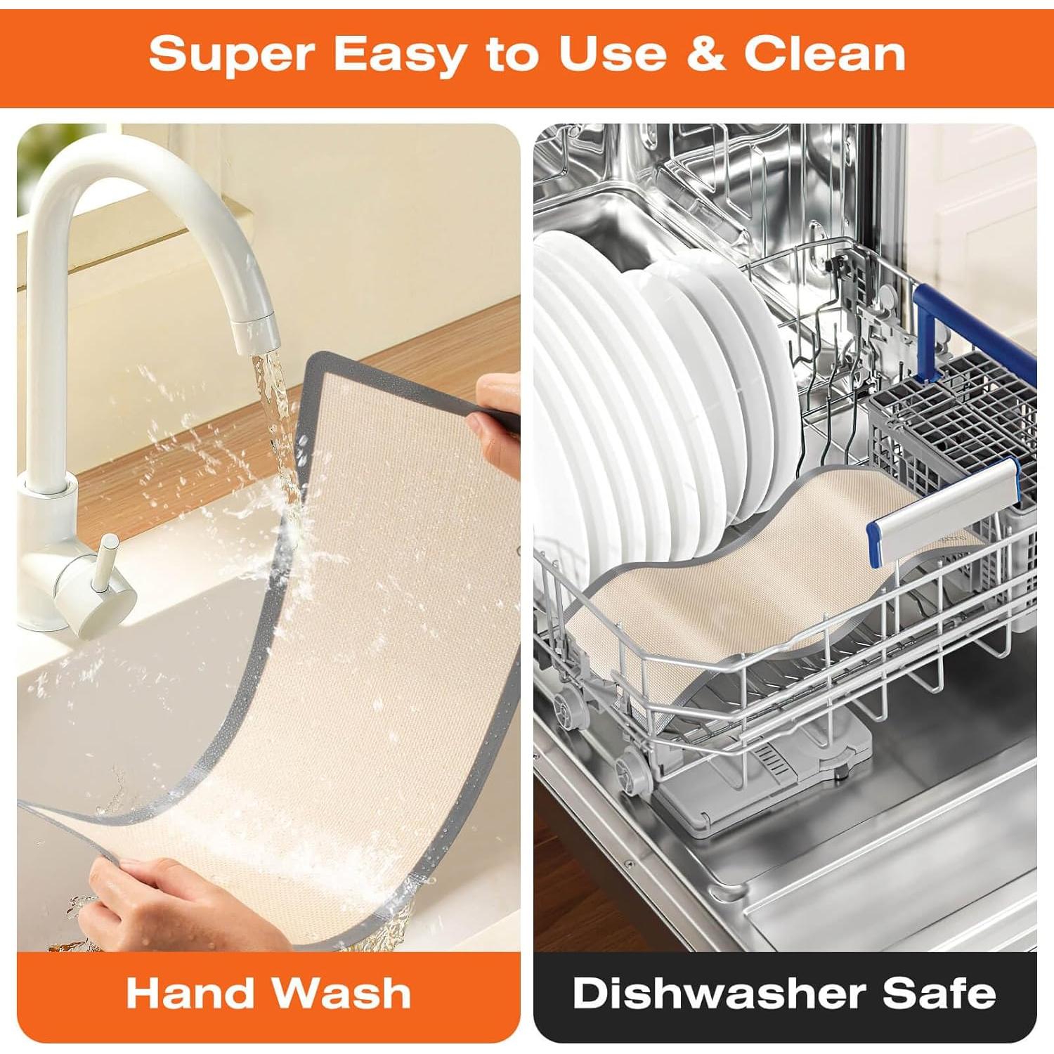 Alfombrillas de Silicona Angadona para Deshidratador Grande 6 pcs