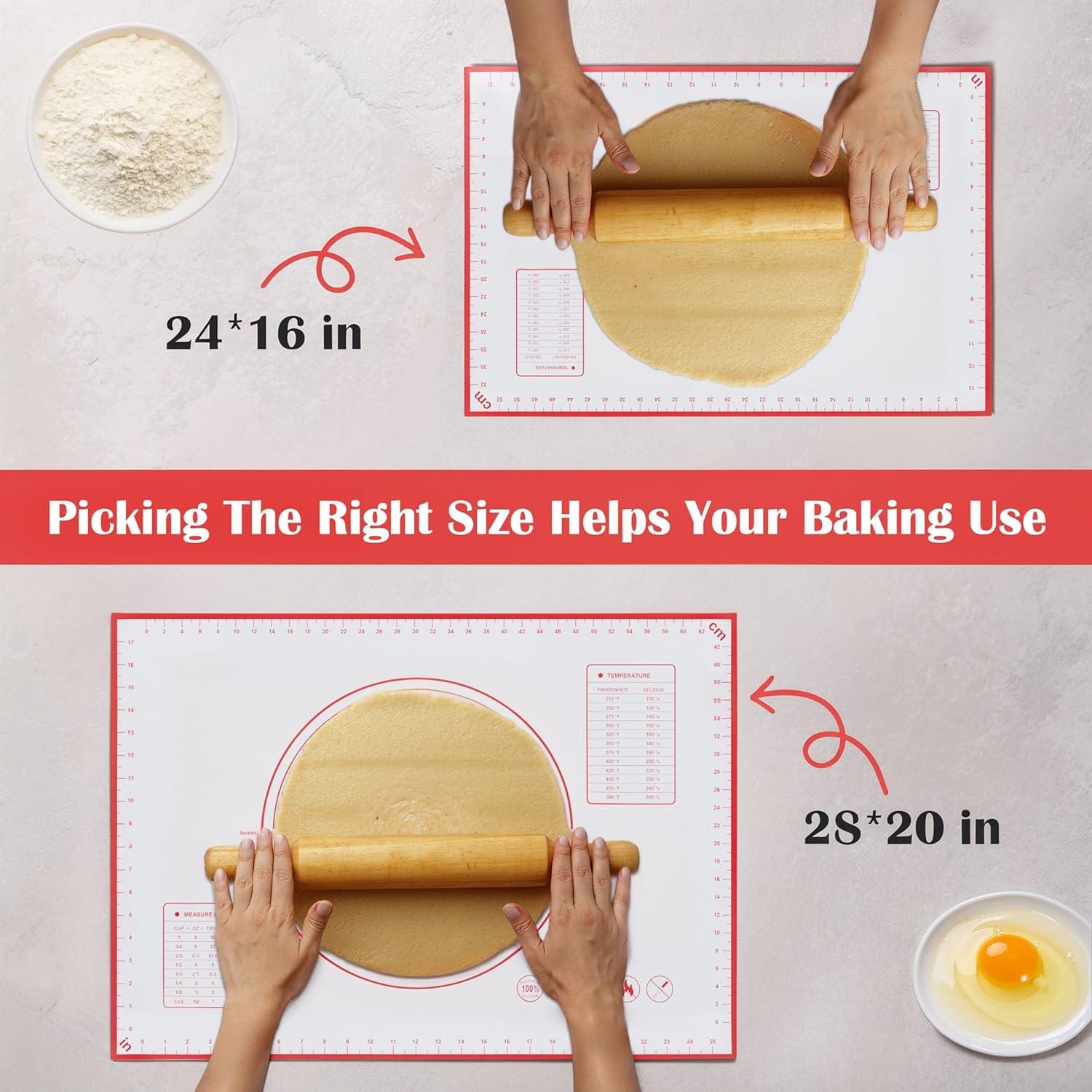 Alfombrilla de Silicona Antiadherente BlueBark 61x41cm Roja