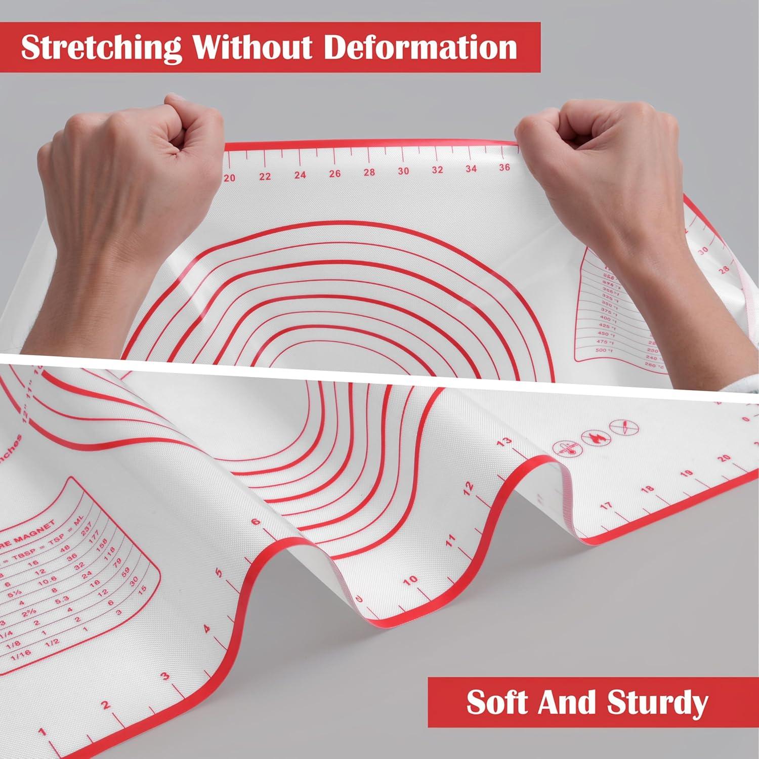 Alfombrilla de Silicona Antiadherente BlueBark 61x41cm Roja