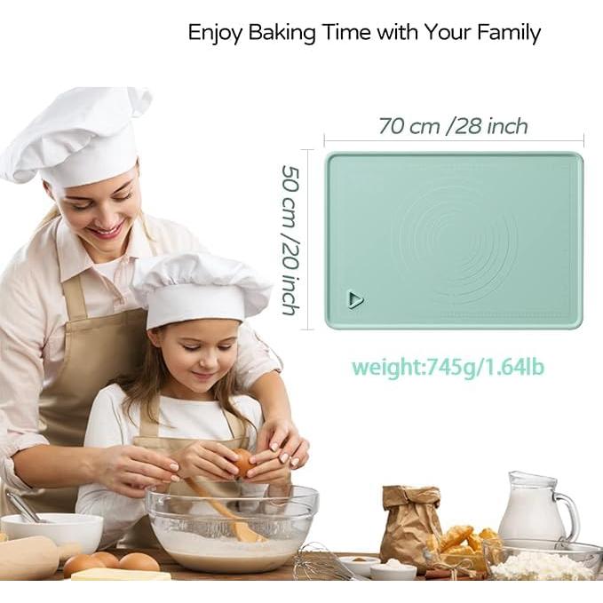 Alfombrilla de Silicona SKEAP 71x50cm Antiadherente para Hornear