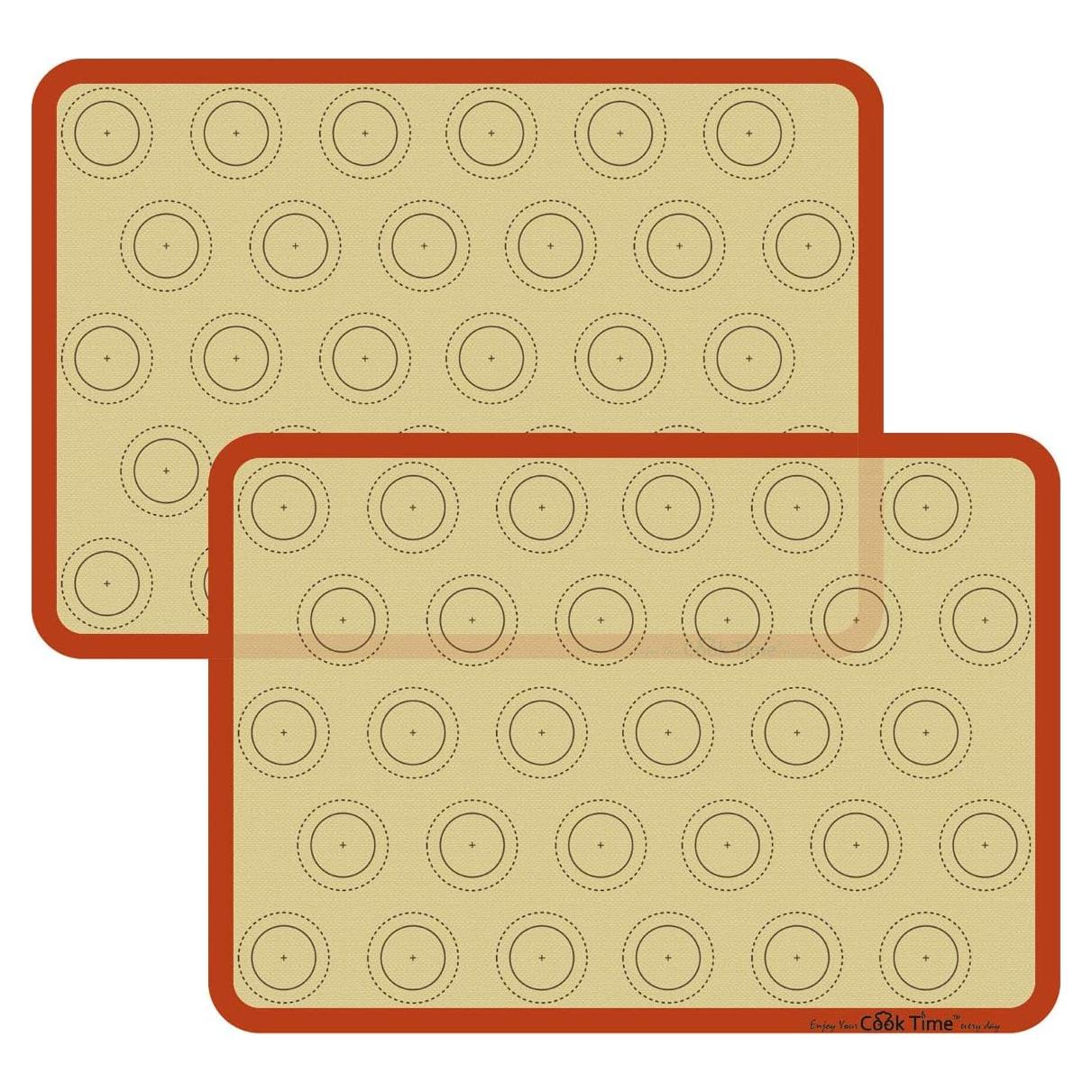 Alfombrilla de Silicona Cook Time para Hornear Macarons - Set de 2