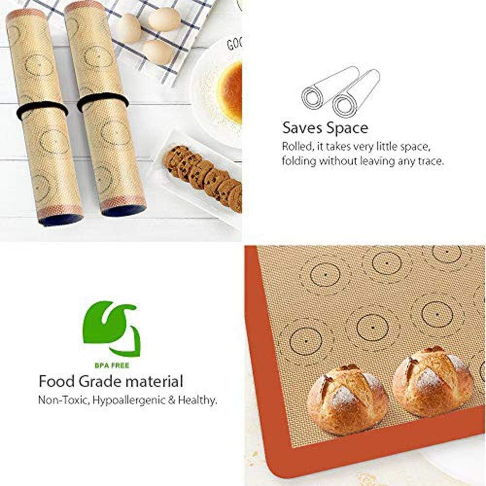 Alfombrilla de Silicona Cook Time para Hornear Macarons - Set de 2