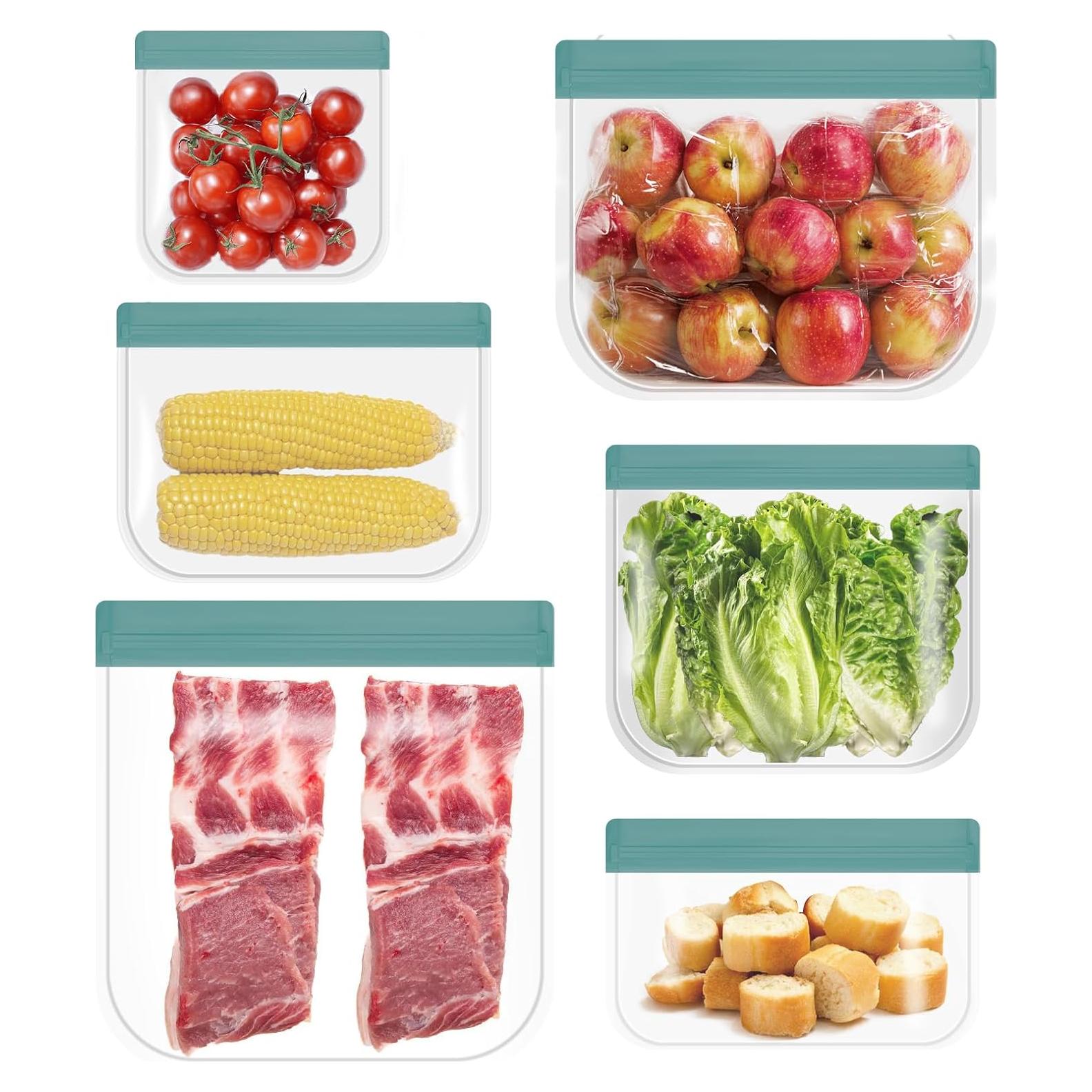 Bolsas de Almacenamiento Reutilizables Shiningwell - 6 Piezas