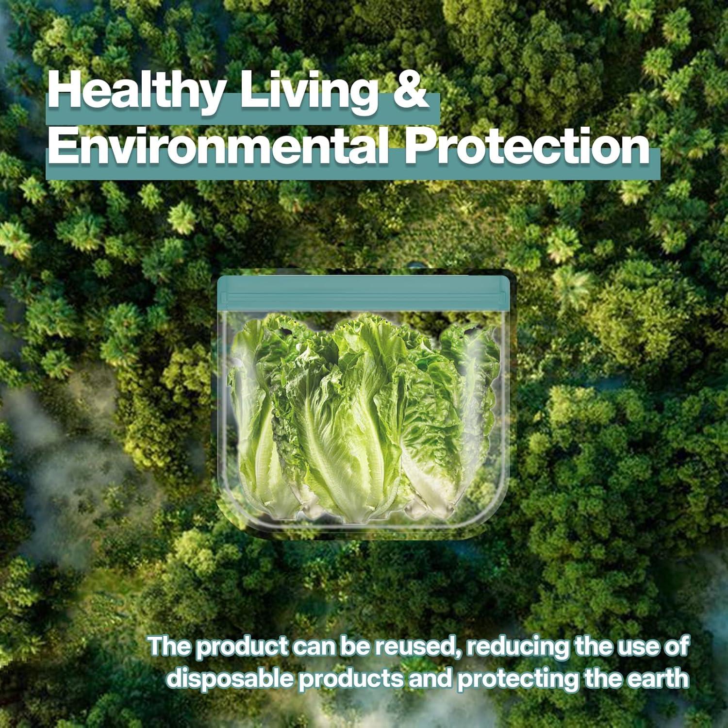 Bolsas de Almacenamiento Reutilizables Shiningwell - 6 Piezas