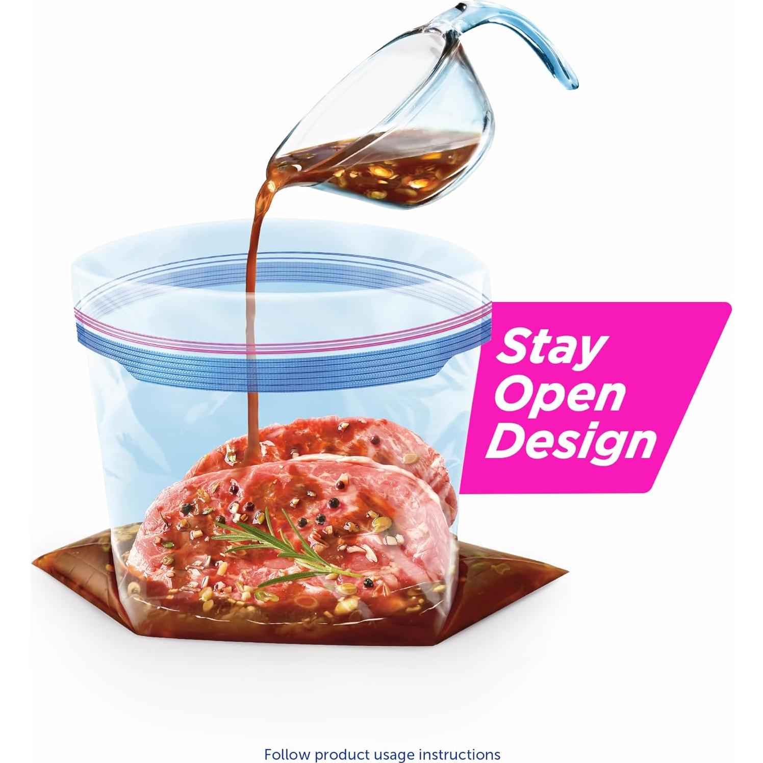 Bolsas de Almacenamiento Ziploc Galón 28 Unidades 3.8L