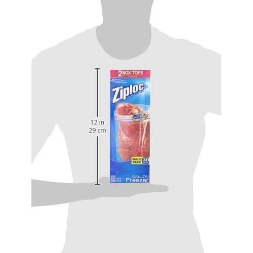 Bolsas de Almacenamiento Ziploc Galón 28 Unidades 3.8L