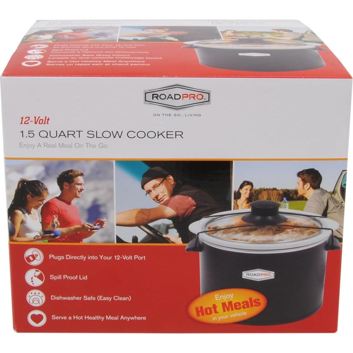 Cocinero Lento RoadPro RPSL-350 1.5L 12V Blanco