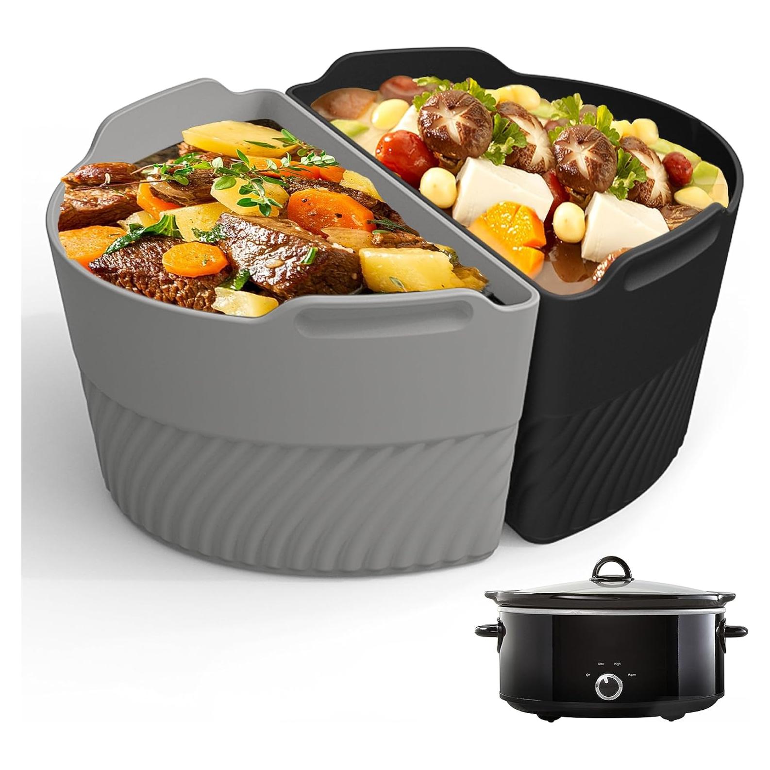 Forros de Silicona TAYDOIBAN para Olla de Cocción Lenta 6-8 QT