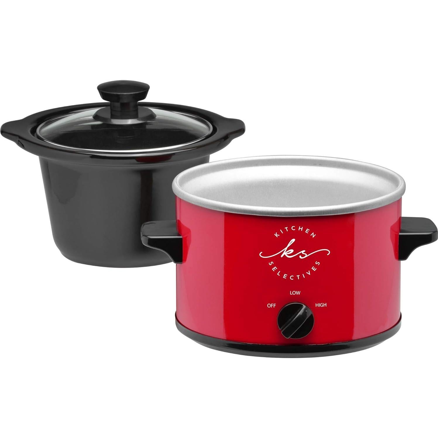 Olla de cocción lenta Kitchen Selectives SC-15RD 1.42L Roja