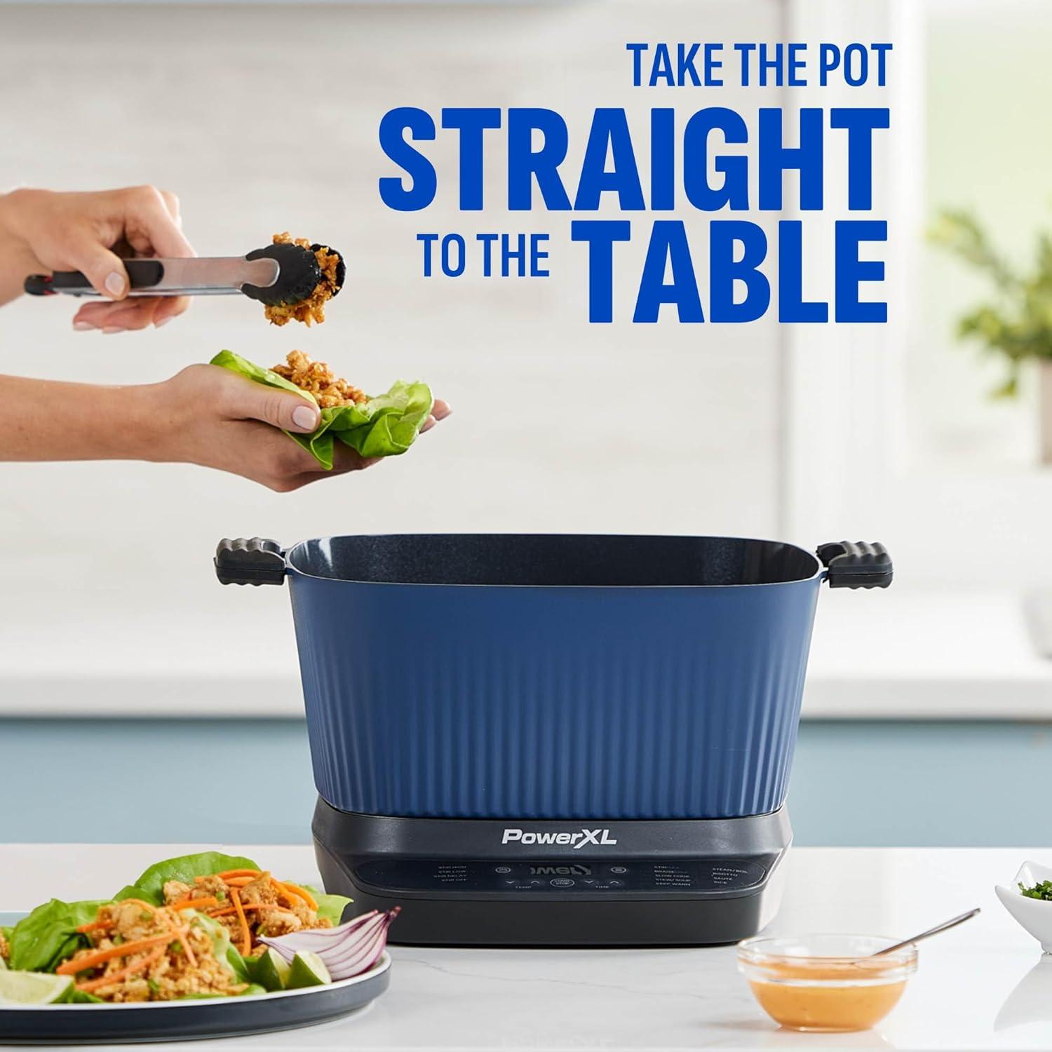 Olla Multiusos Digital PowerXL 7.5L Azul Medianoche 9 en 1