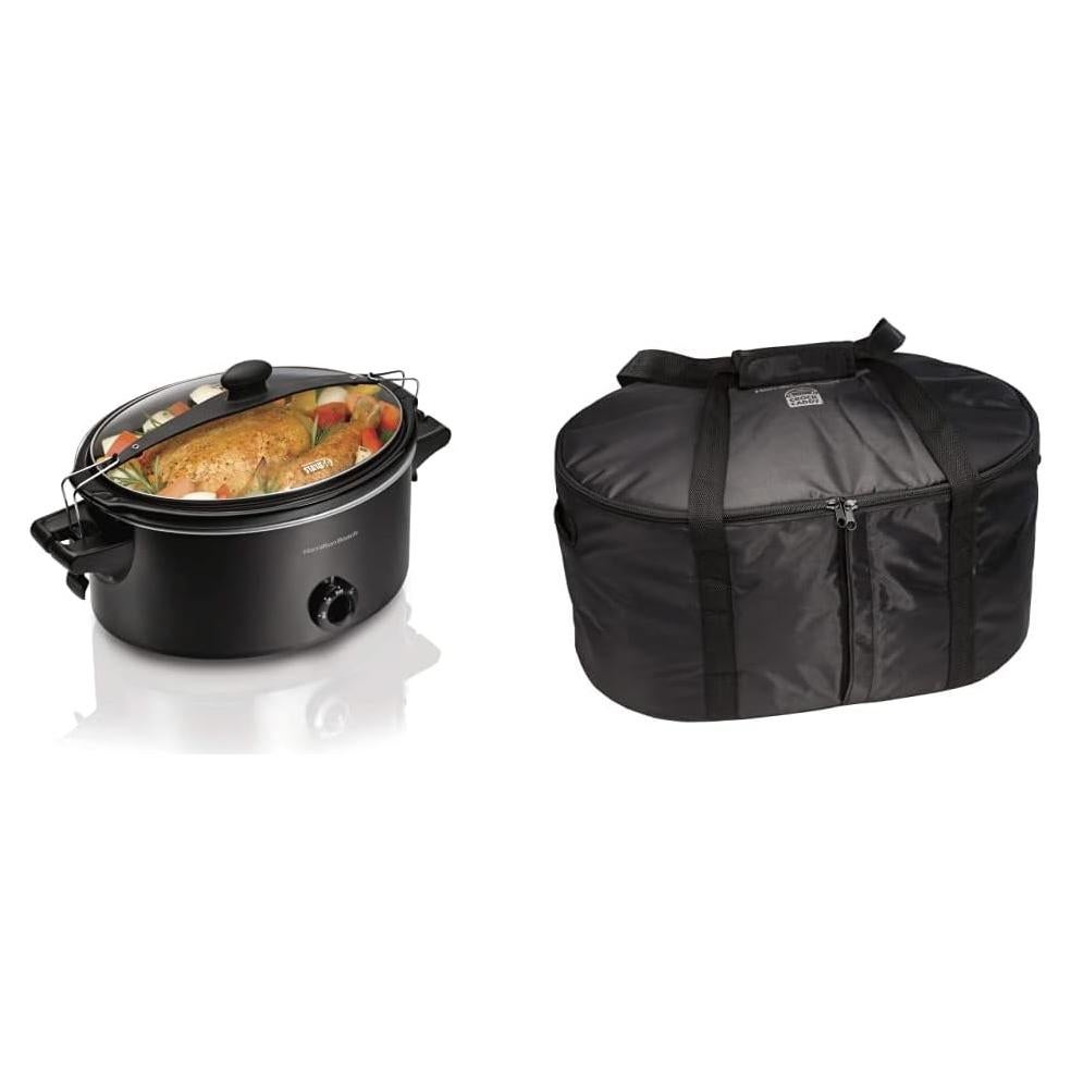 Olla de Cocción Lenta Hamilton Beach 6 Cuartos + Bolsa Viaje
