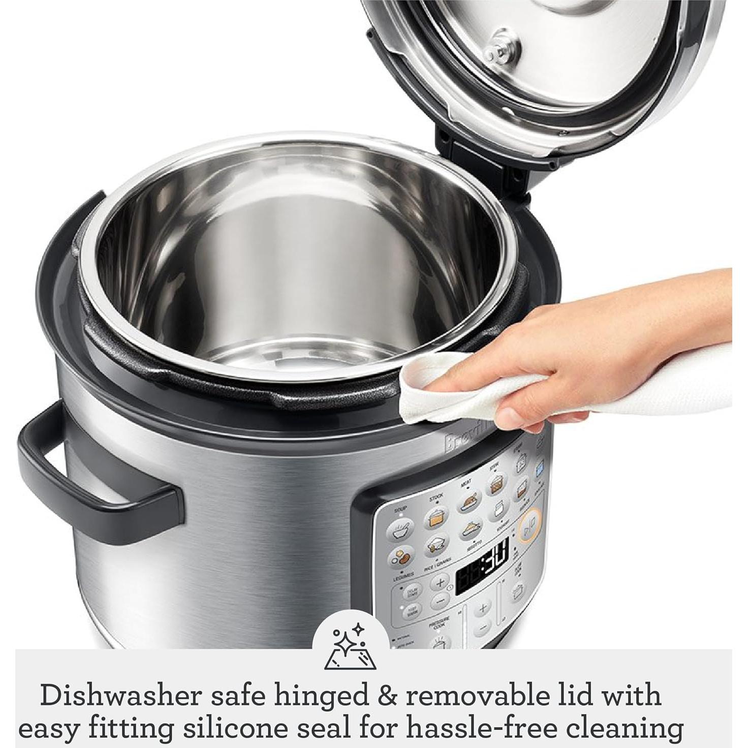 Cocedor a presión Breville Fast Slow Go 6L Acero Inoxidable