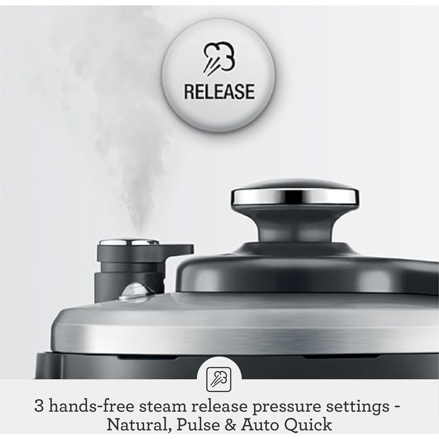 Cocedor a presión Breville Fast Slow Go 6L Acero Inoxidable