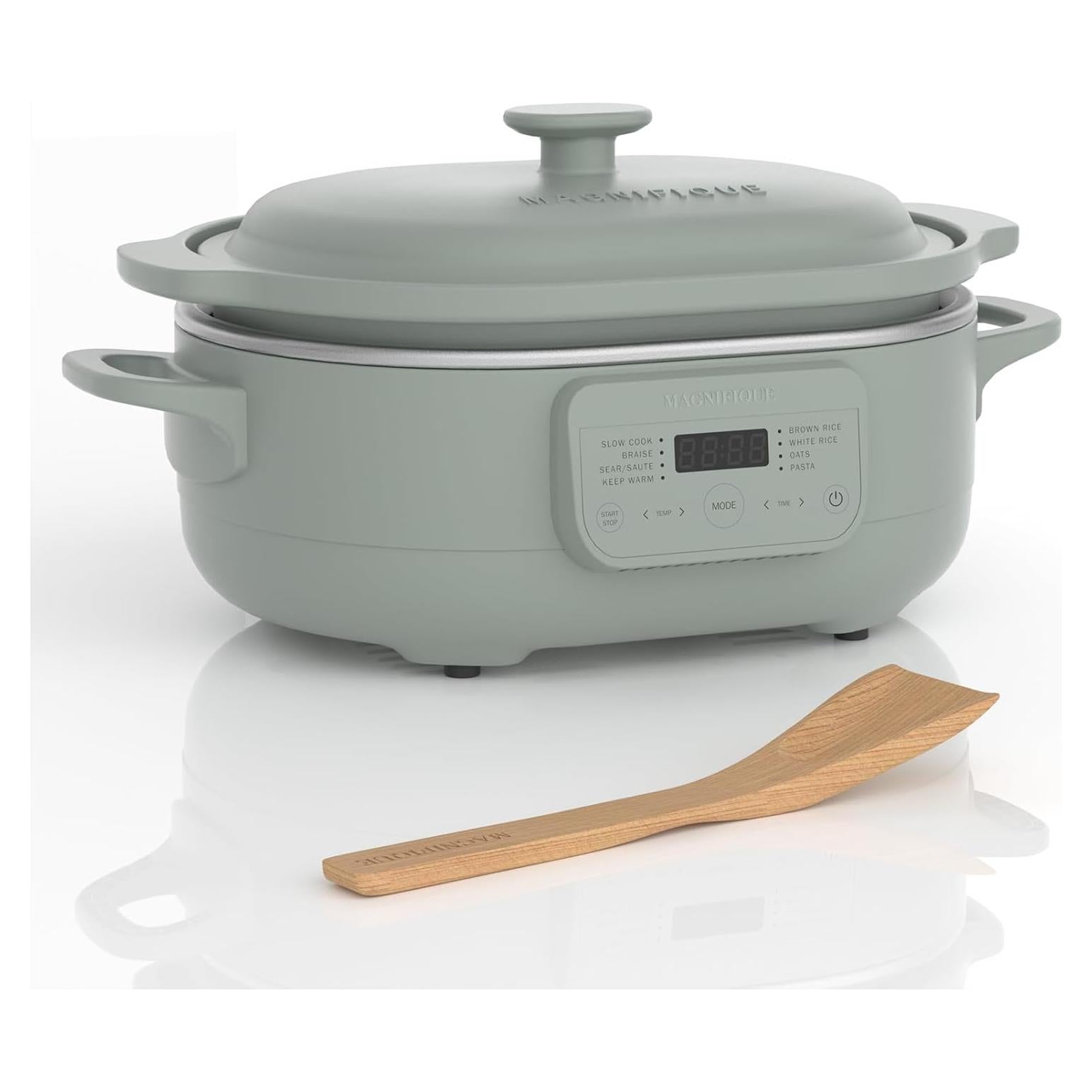 Olla de barro multi-cocina MAGNIFIQUE 4QT 8 en 1 Oliva