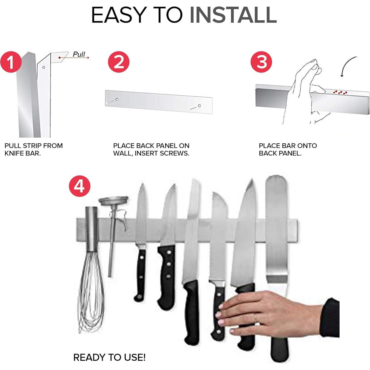 Barra Magnética de Acero Inoxidable Innovaciones Modernas 40.64 cm