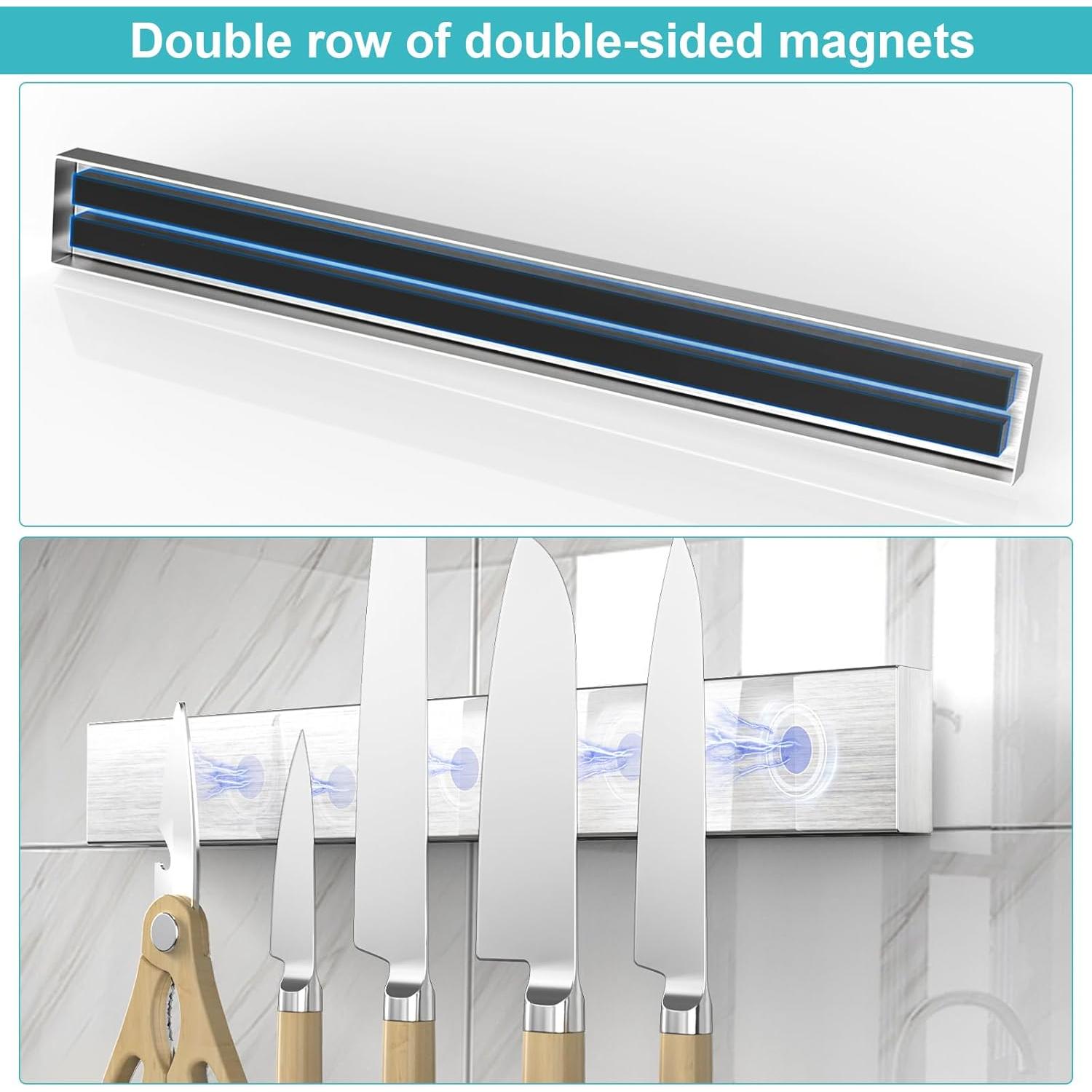 Soporte Magnético para Cuchillos HEREOF 25.4 cm Acero Inoxidable