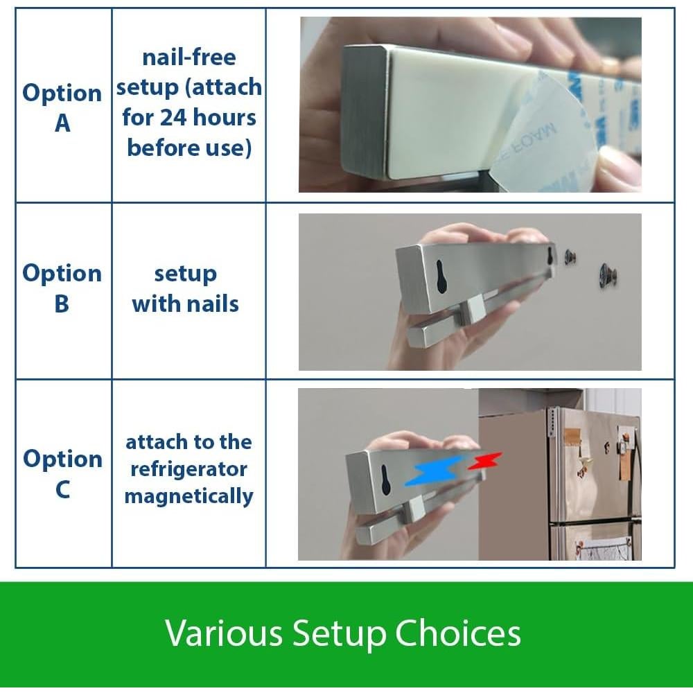 Soporte Magnético para Cuchillos YIIYIIN 30.48 cm Acero Inoxidable