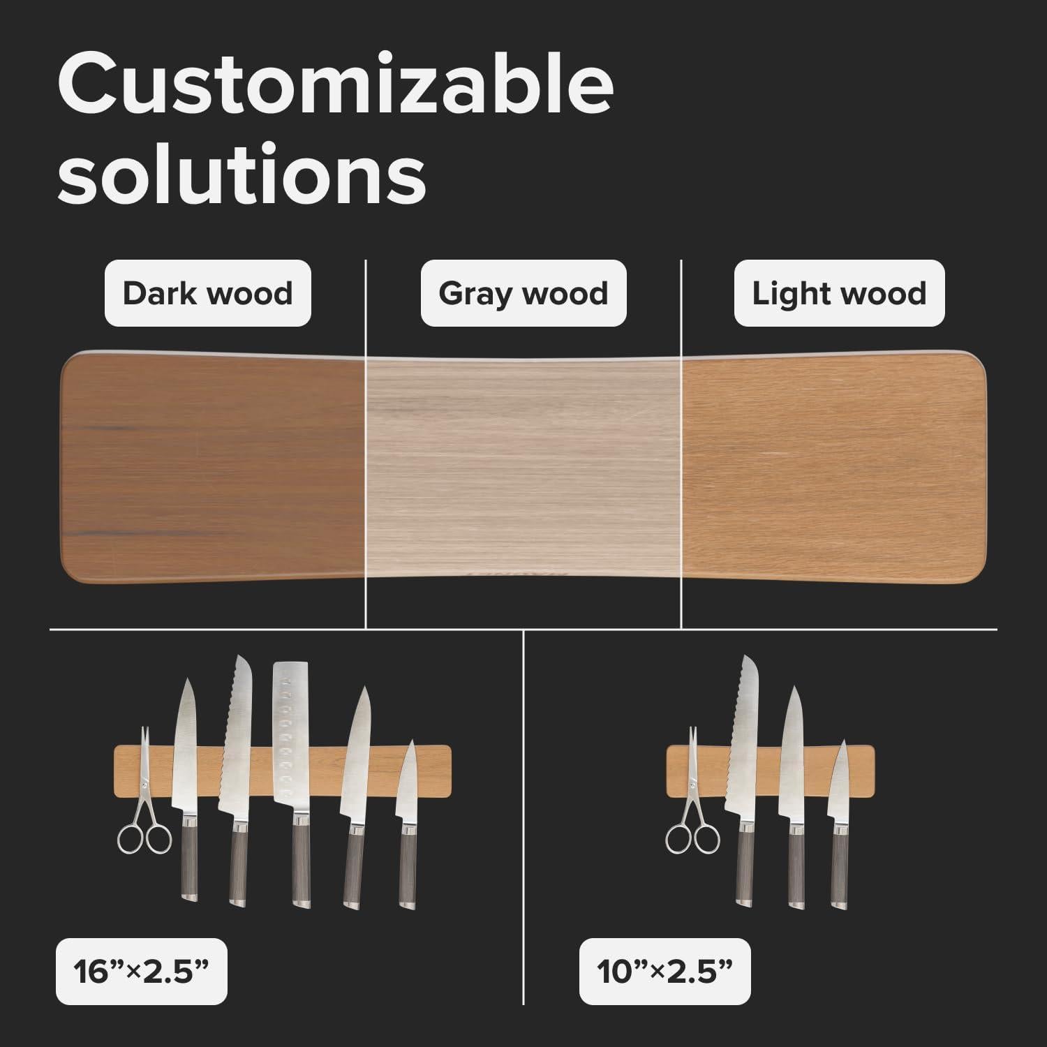 Tira Magnética para Cuchillos X-bet 40.6 cm Madera Haya