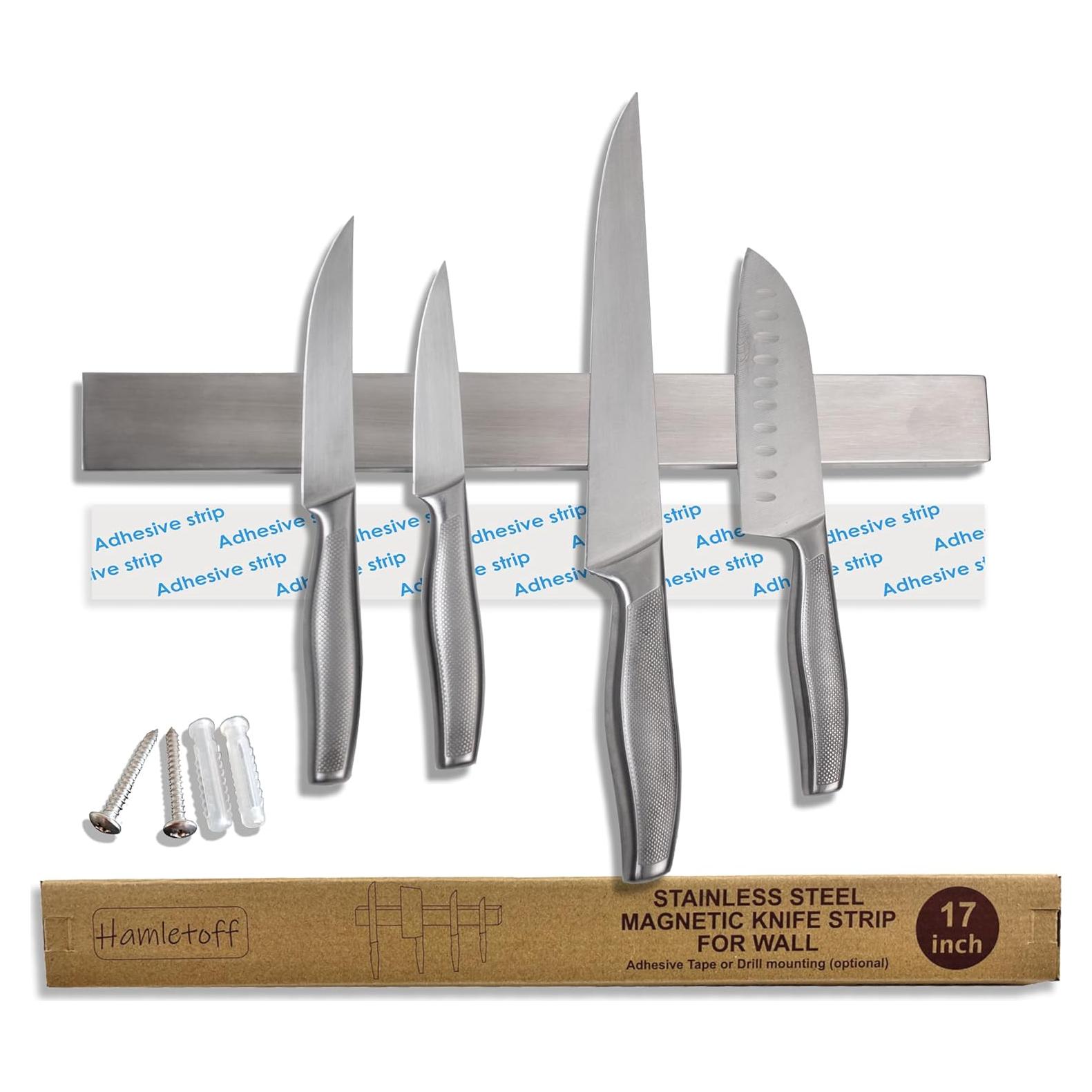 Tira Magnética Hamletoff 43 cm para Cuchillos Sin Perforación