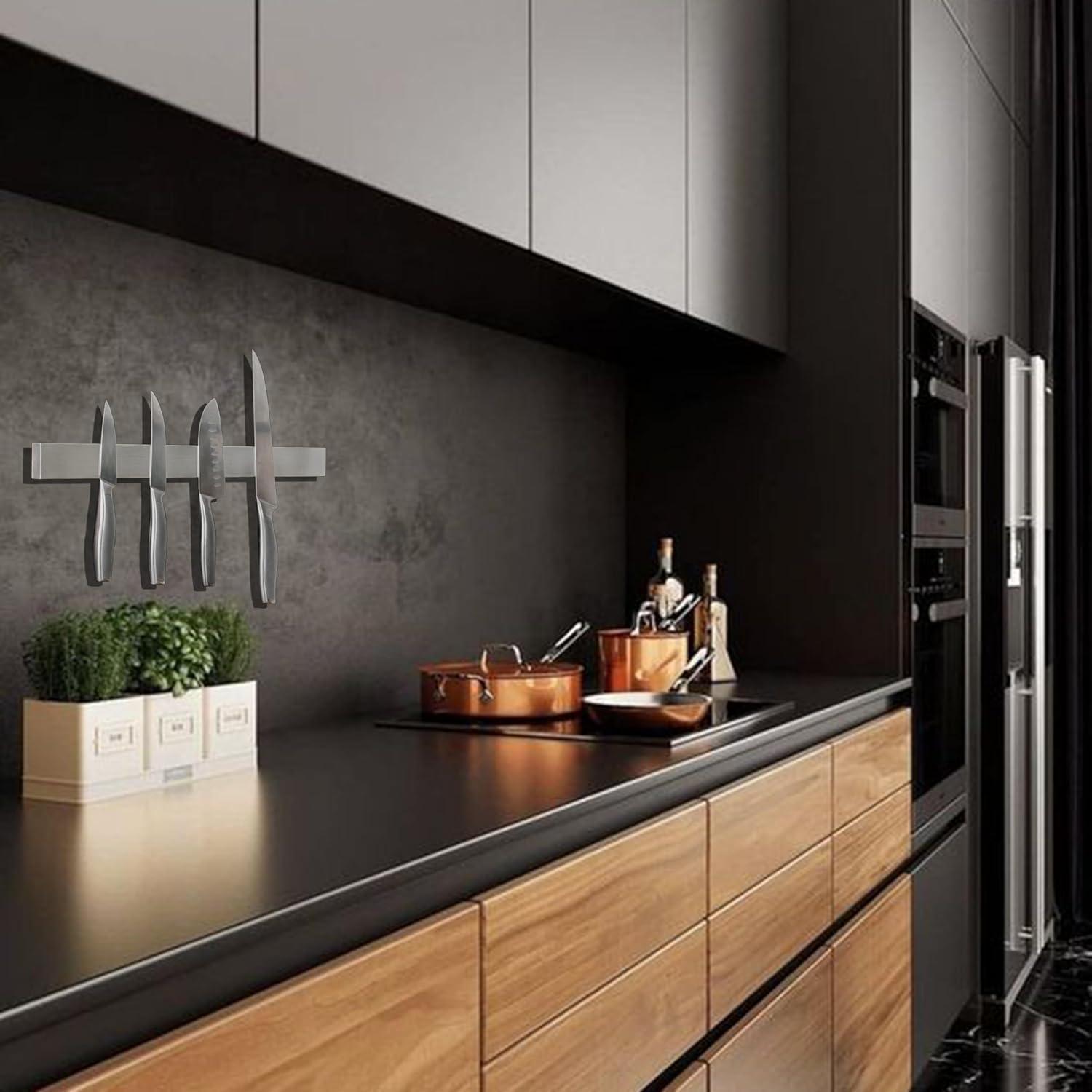 Tira Magnética Hamletoff 43 cm para Cuchillos Sin Perforación