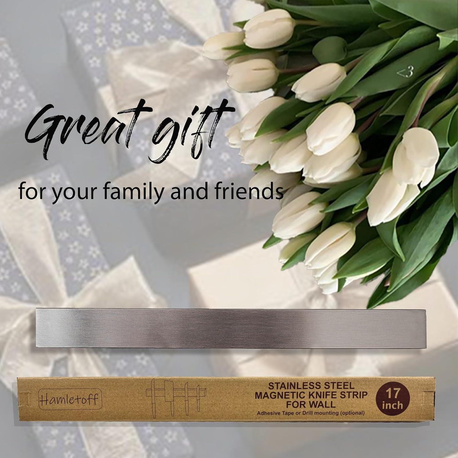 Tira Magnética Hamletoff 43 cm para Cuchillos Sin Perforación