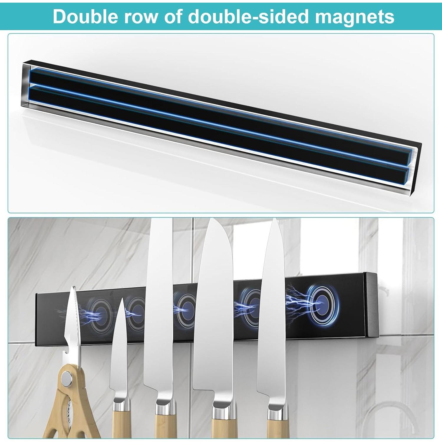 Soporte Magnético para Cuchillos HEREOF 25.4 cm Acero Inoxidable
