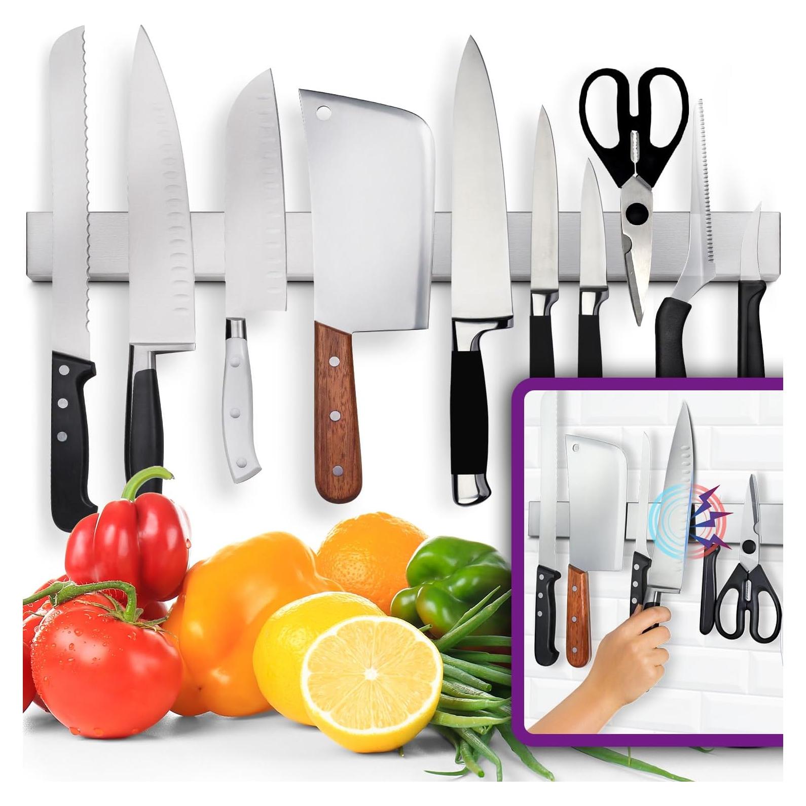 Soporte Magnético para Cuchillos HMmagnets 61 cm Acero Inoxidable