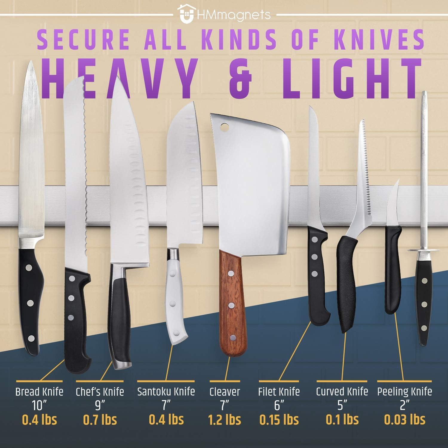 Soporte Magnético para Cuchillos HMmagnets 61 cm Acero Inoxidable