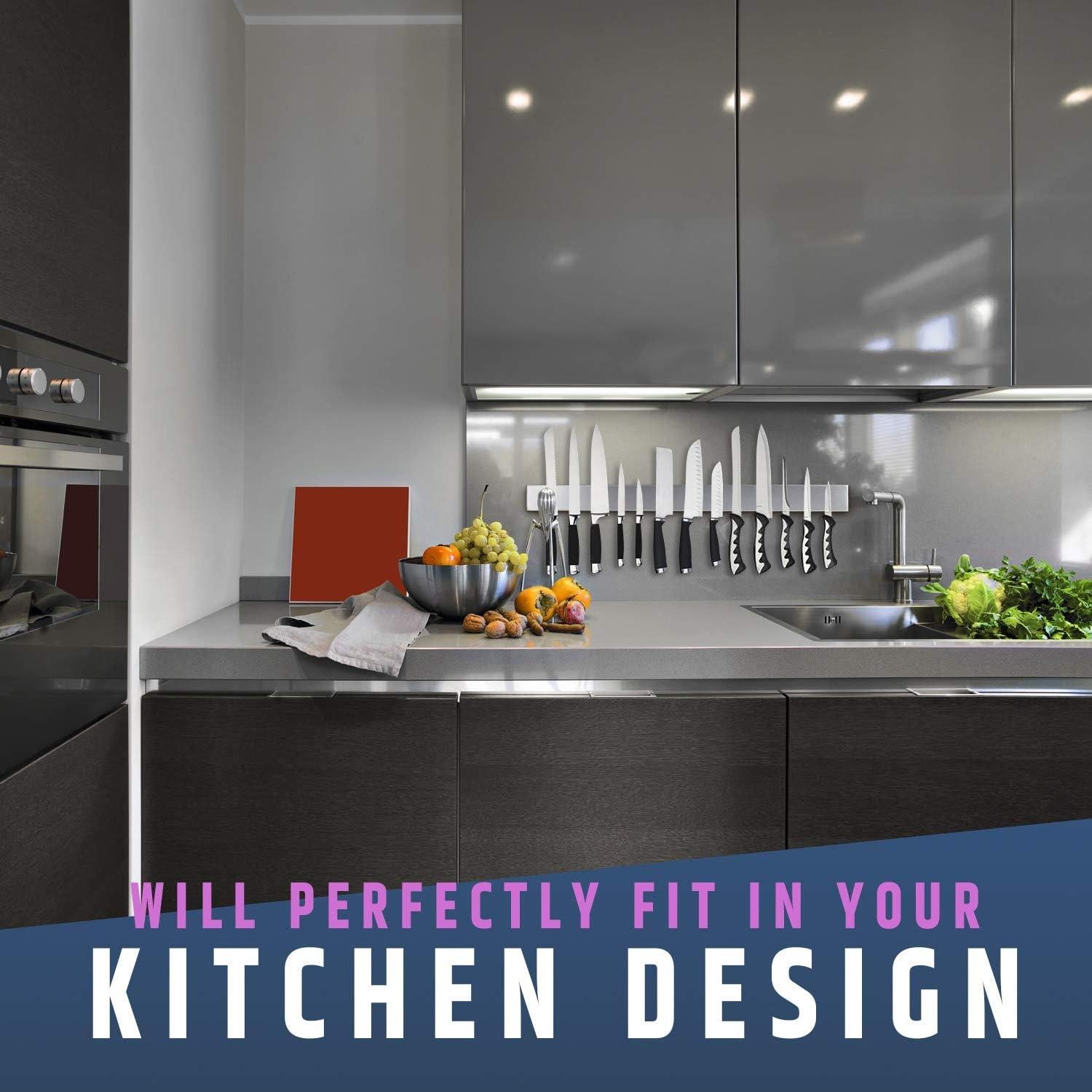 Soporte Magnético para Cuchillos HMmagnets 61 cm Acero Inoxidable