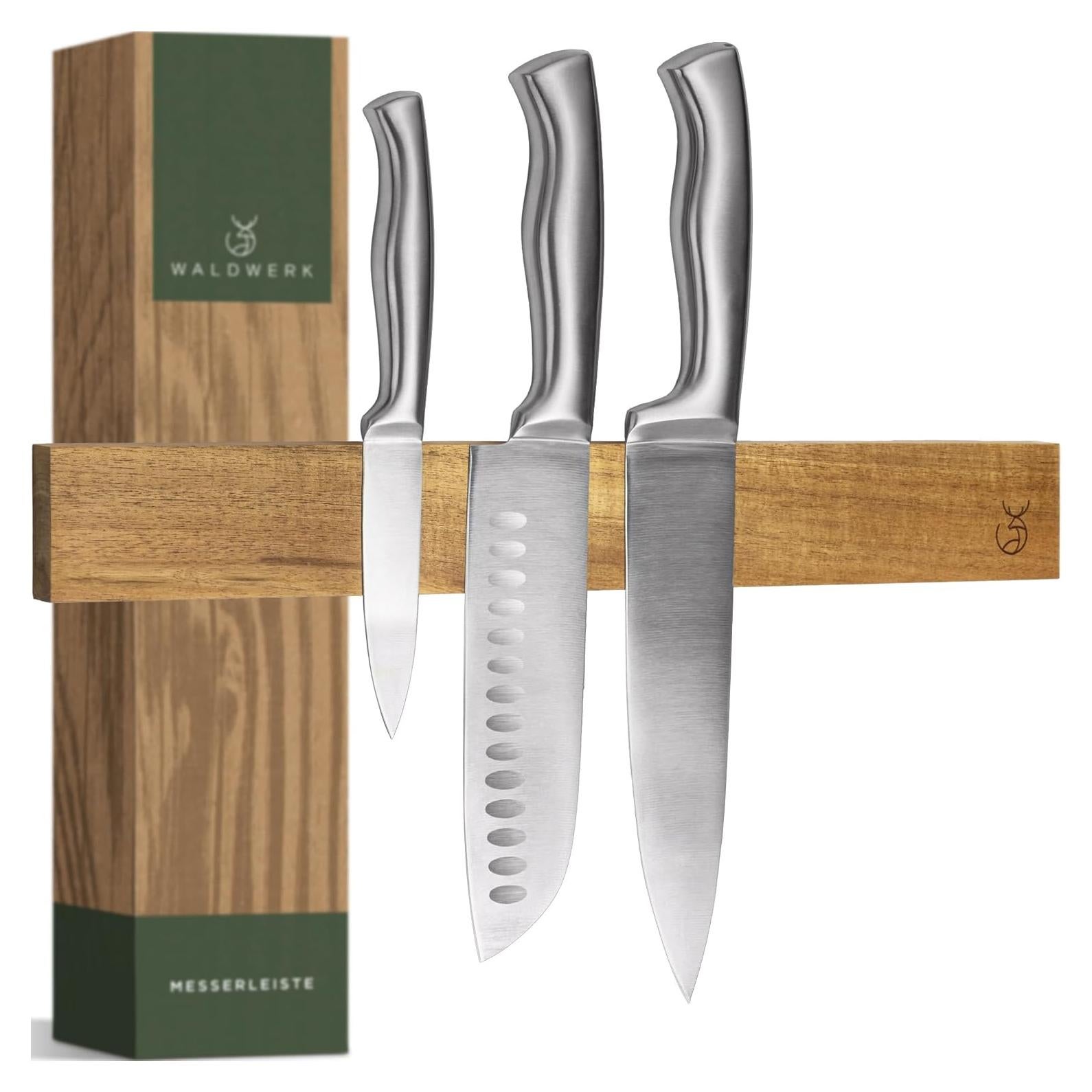 Tira Magnética para Cuchillos WALDWERK 15.7x5.1cm Madera Acacia