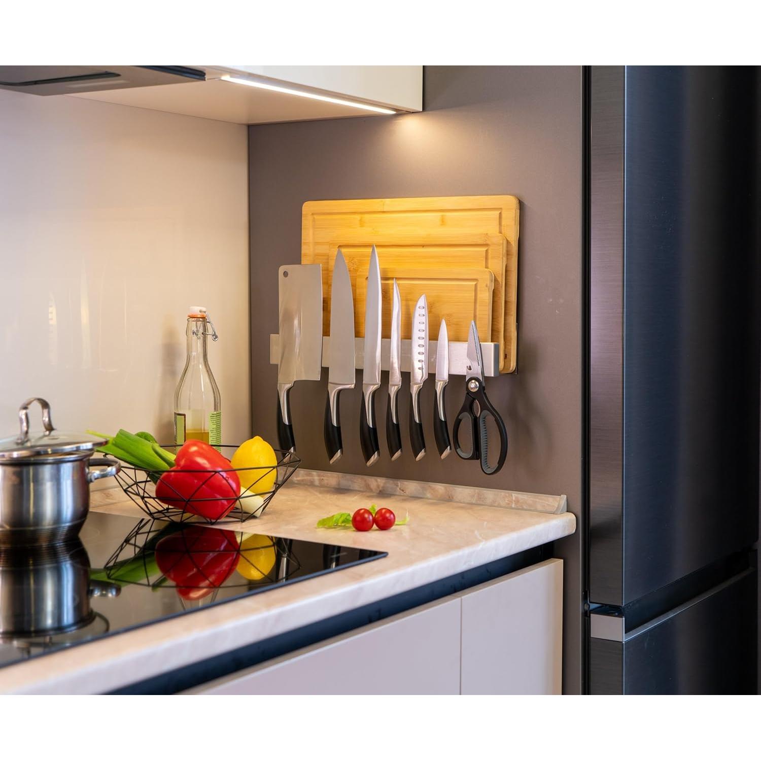 Soporte Magnético para Cuchillos y Tabla de Cortar Demi's Home 40 cm