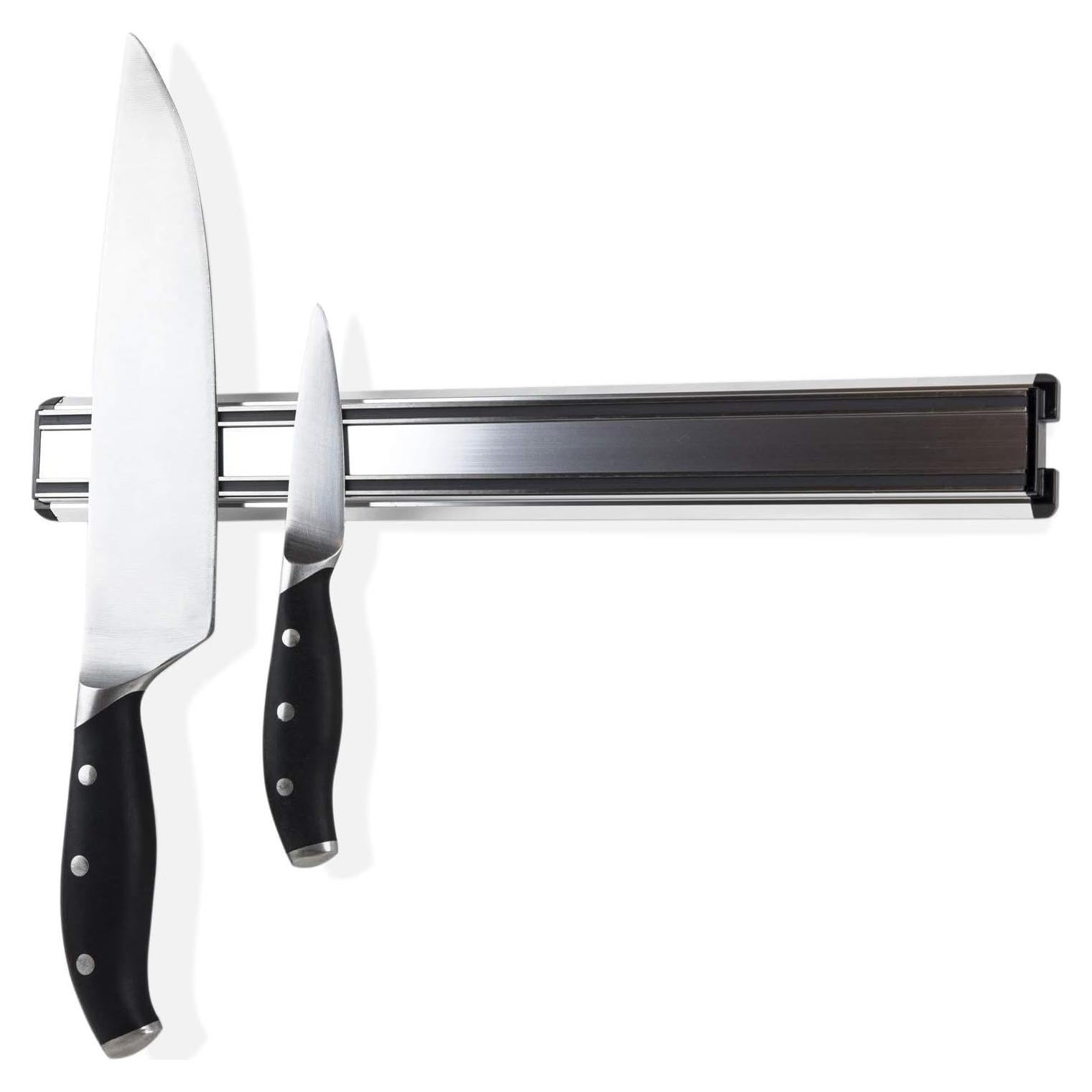 Soporte Magnético para Cuchillos Genérico 40 cm Aluminio Plata