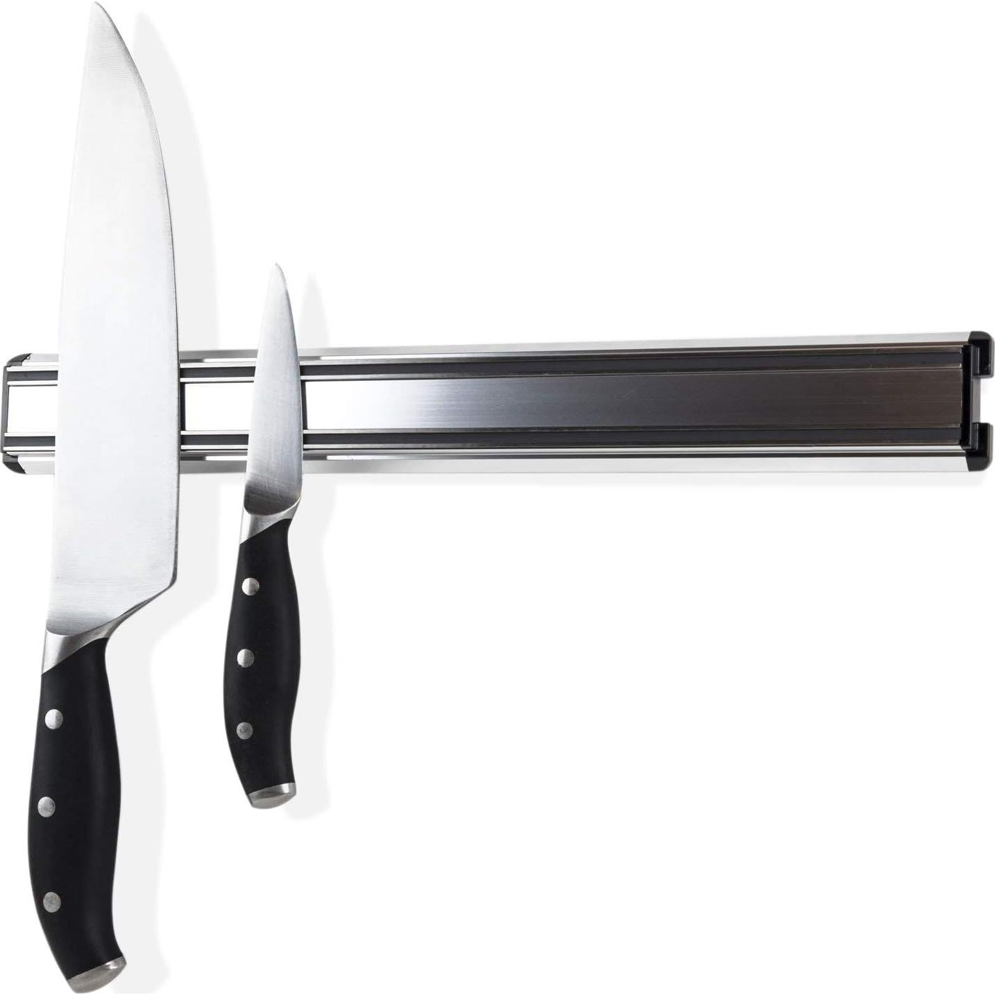 Soporte Magnético para Cuchillos Genérico 40 cm Aluminio Plata