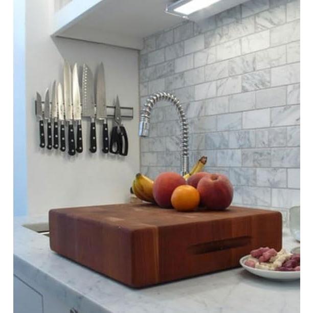 Soporte Magnético para Cuchillos Genérico 40 cm Aluminio Plata