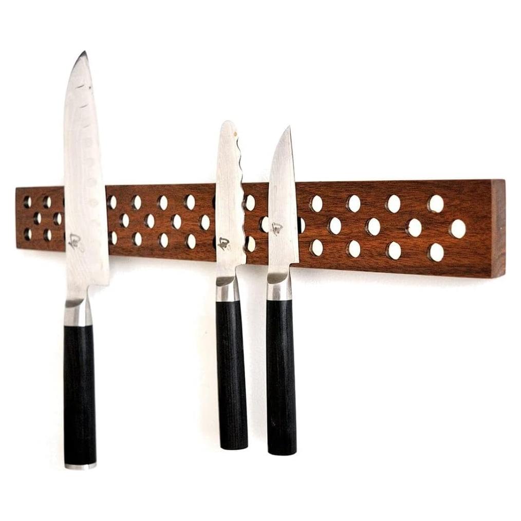 Soporte Magnético para Cuchillos Jonathan Alden 40 cm Nogal