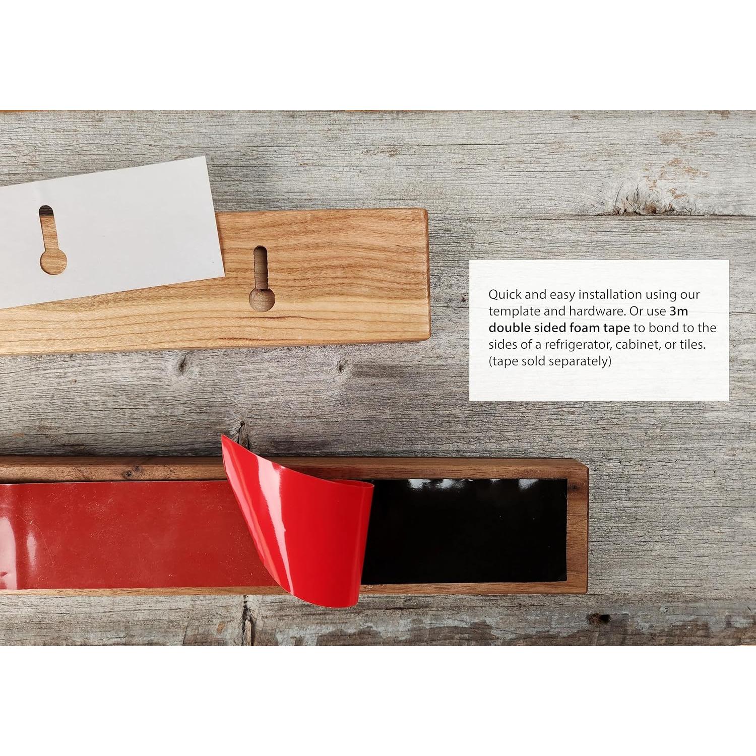 Soporte Magnético para Cuchillos Jonathan Alden 40 cm Nogal