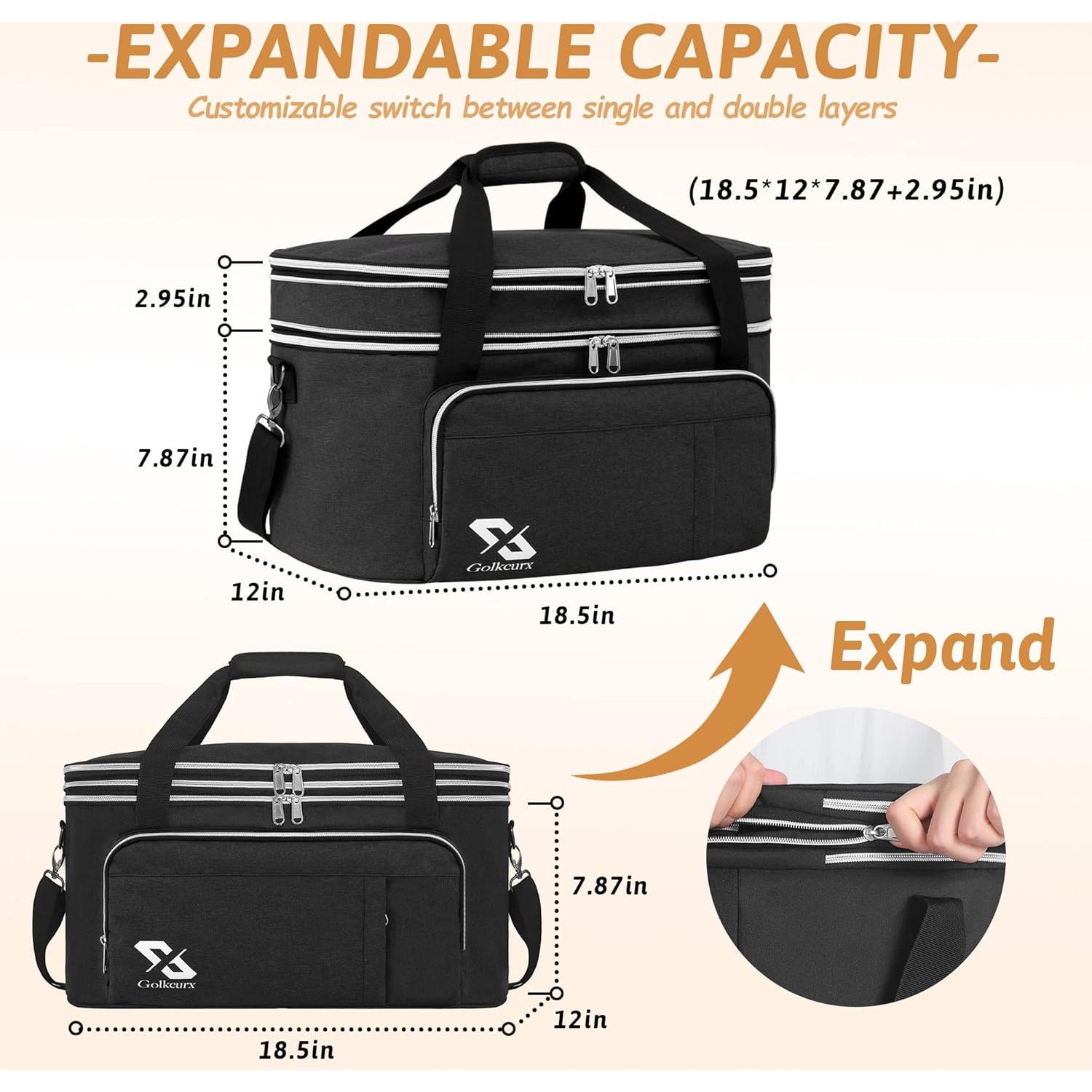 Bolsa de Cocción Lenta Golkcurx Doble Capa para CrockPot 6-8L