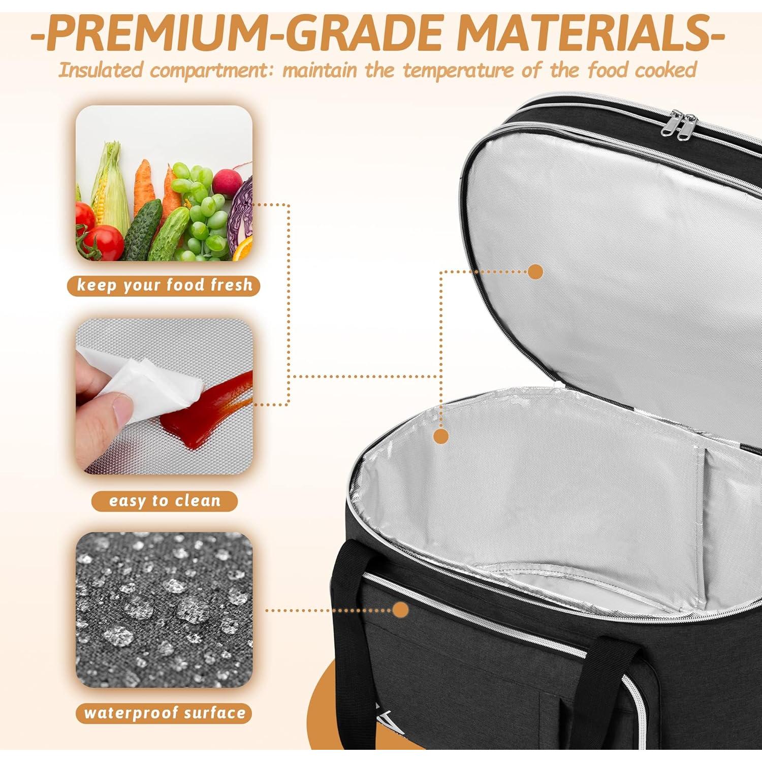 Bolsa de Cocción Lenta Golkcurx Doble Capa para CrockPot 6-8L