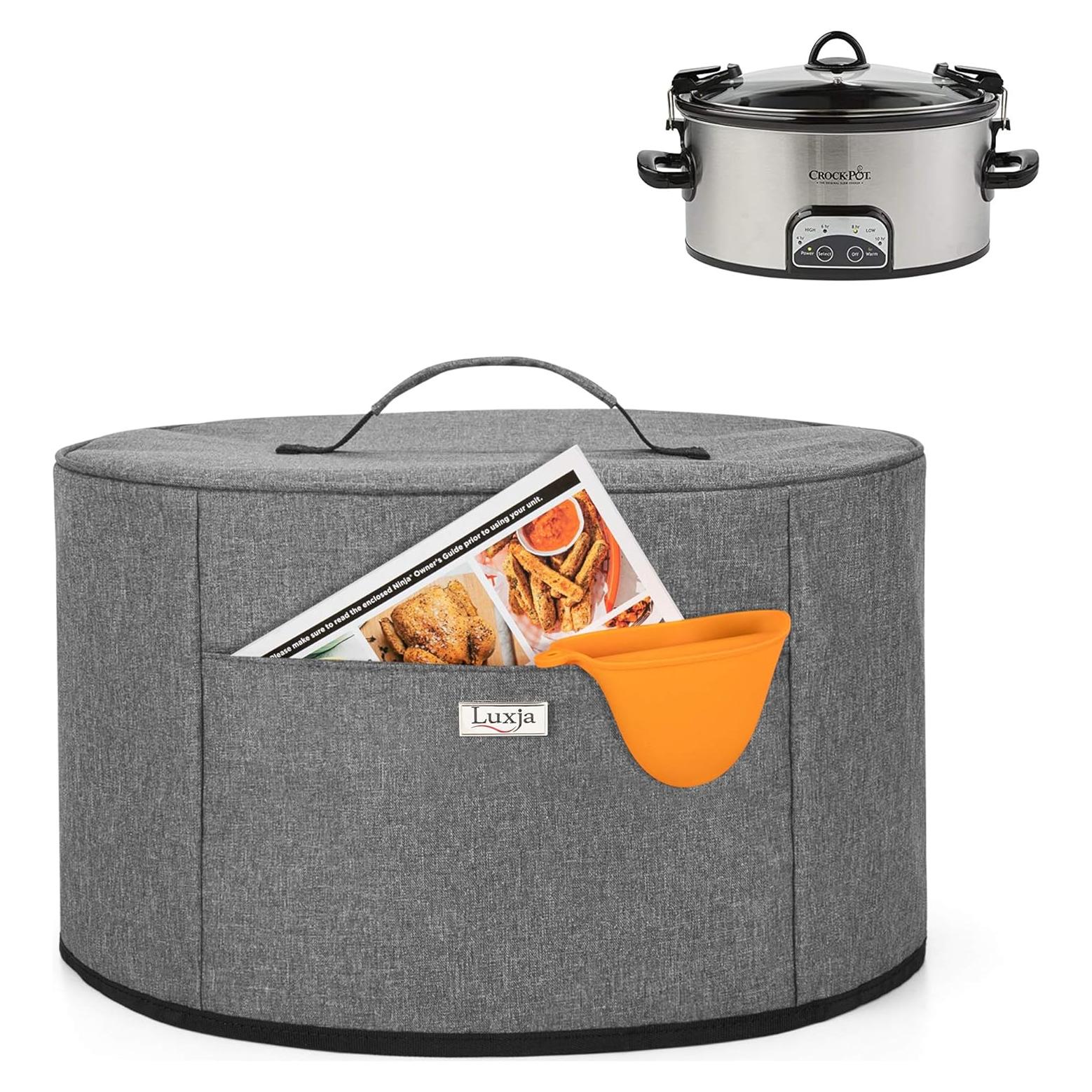 Funda para Olla de Cocción Lenta LUXJA Ovalada 6-8 Qt Gris