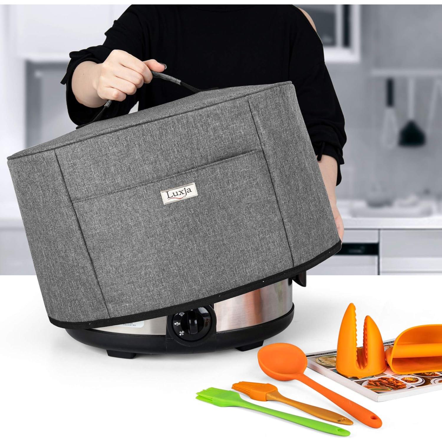 Funda para Olla de Cocción Lenta LUXJA Ovalada 6-8 Qt Gris