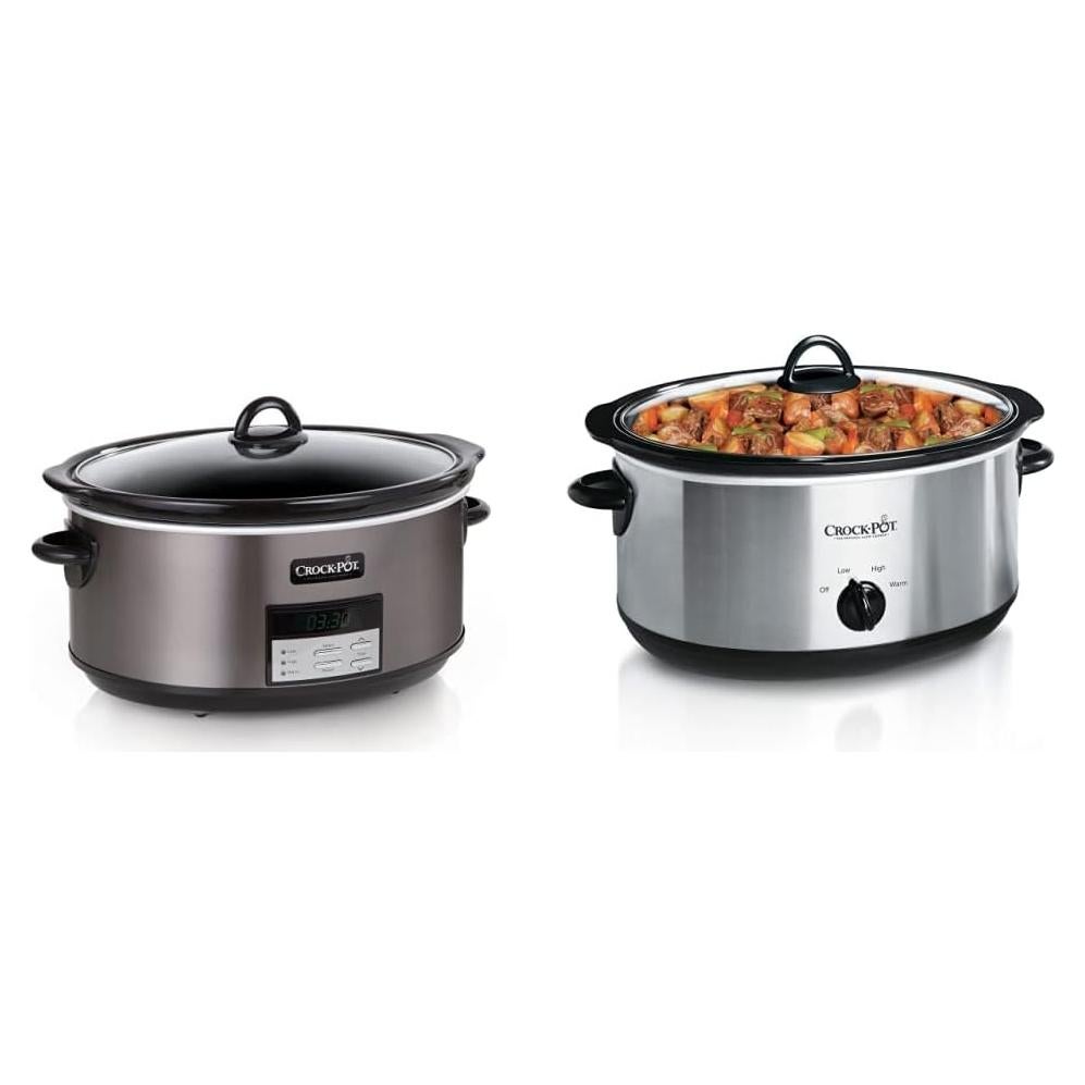 Crock-Pot Olla de Cocción Lenta 8 Cuartos + Manual 7 Cuartos