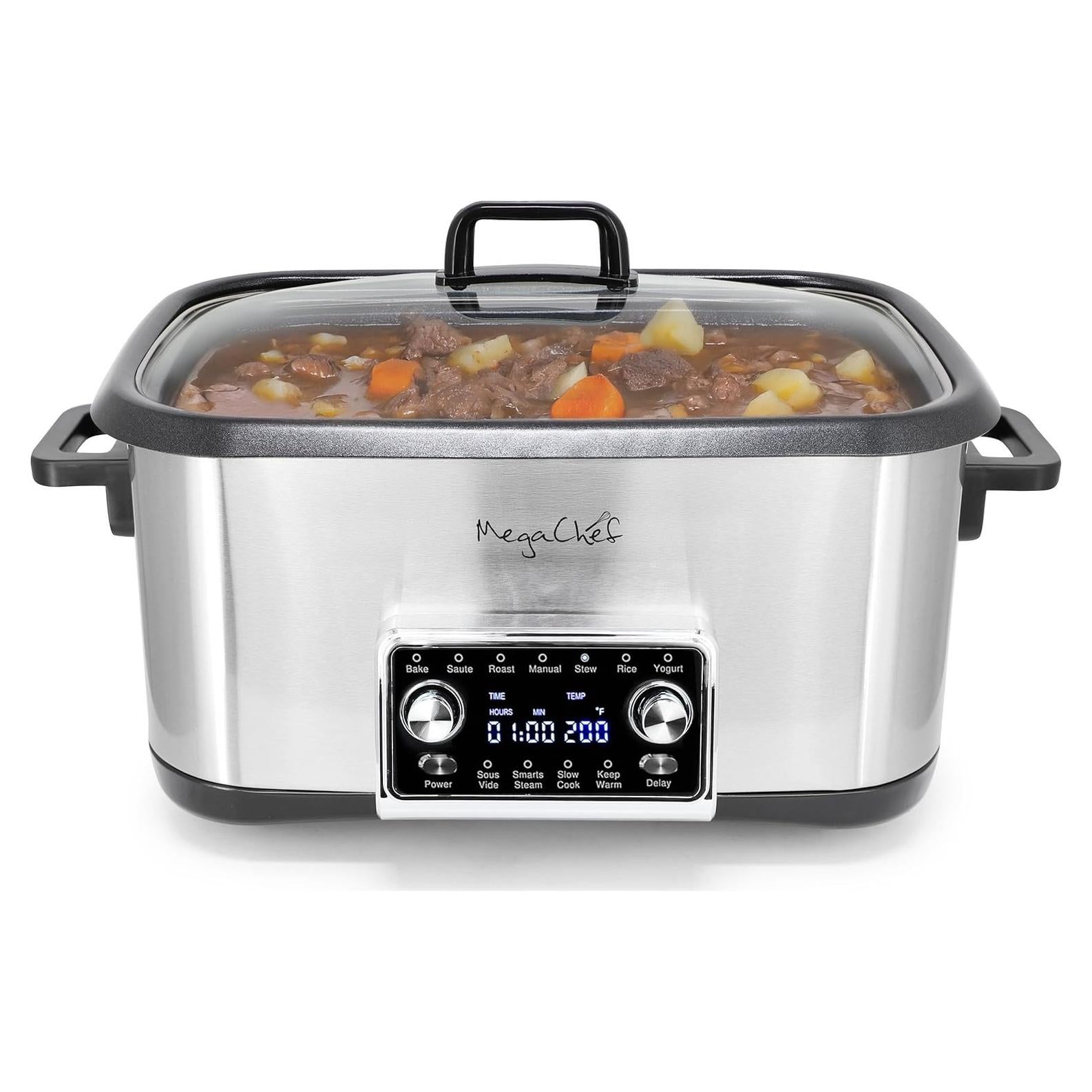 Olla Multifuncional MegaChef 8 Cuartos 12-en-1 Digital
