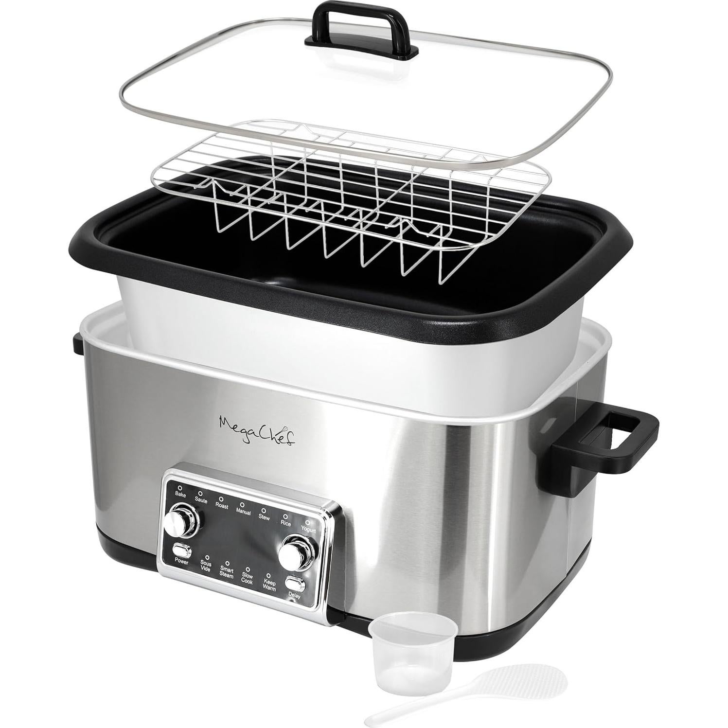 Olla Multifuncional MegaChef 8 Cuartos 12-en-1 Digital