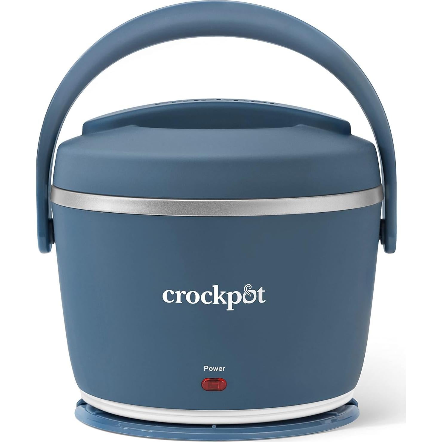 Cajita Almuerzo Eléctrica Crock-Pot 20 oz Azul + Olla 7 Qt