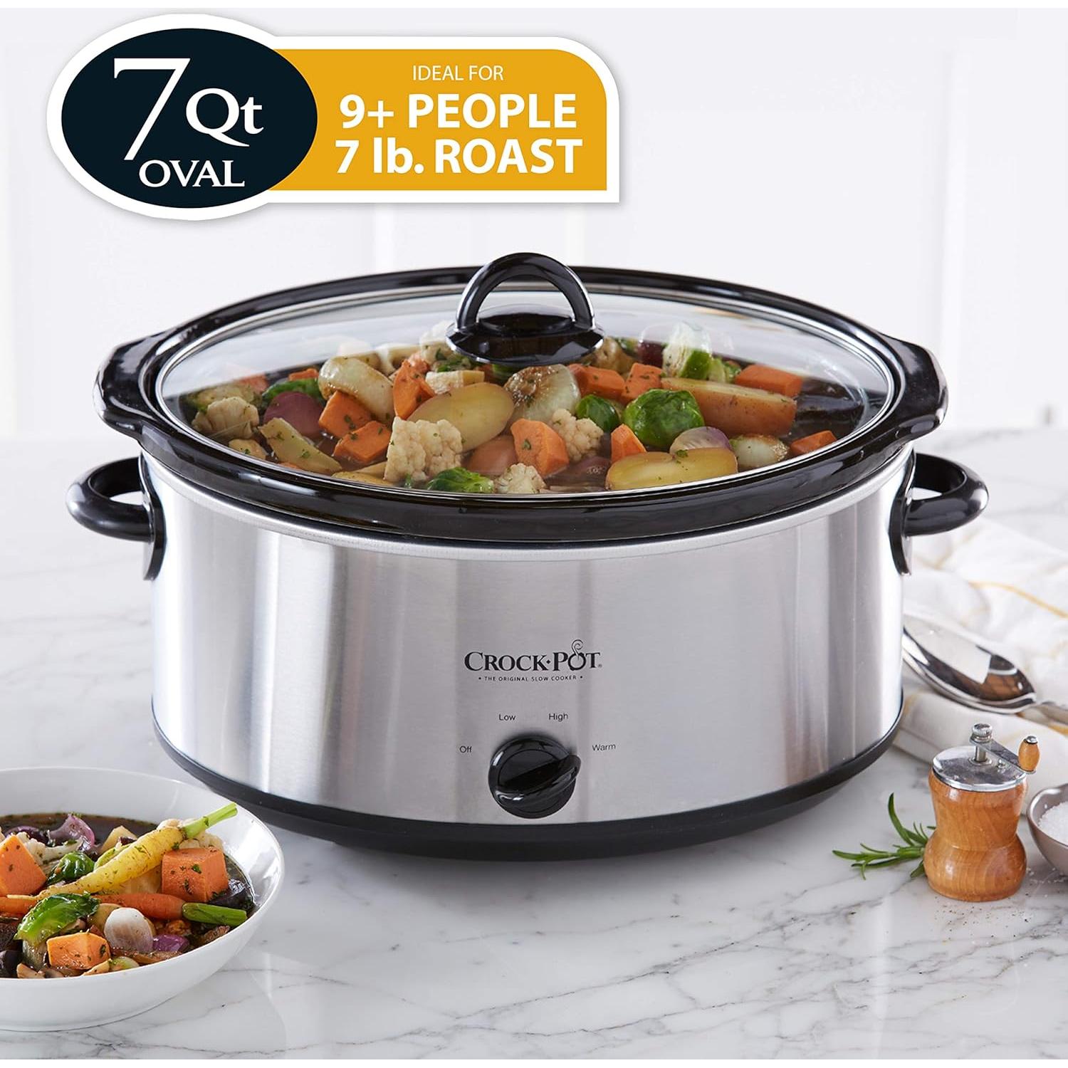 Cajita Almuerzo Eléctrica Crock-Pot 20 oz Azul + Olla 7 Qt