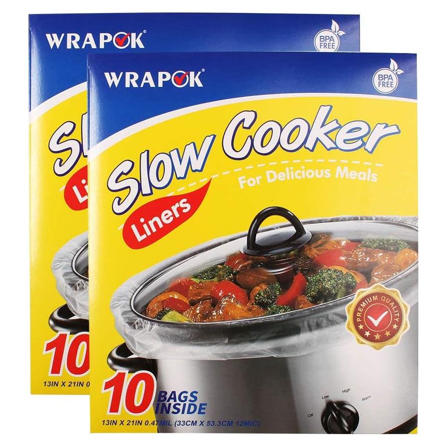 Bolsas Desechables para Olla Lenta WRAPOK 33x53.3 cm - 20 Unidades